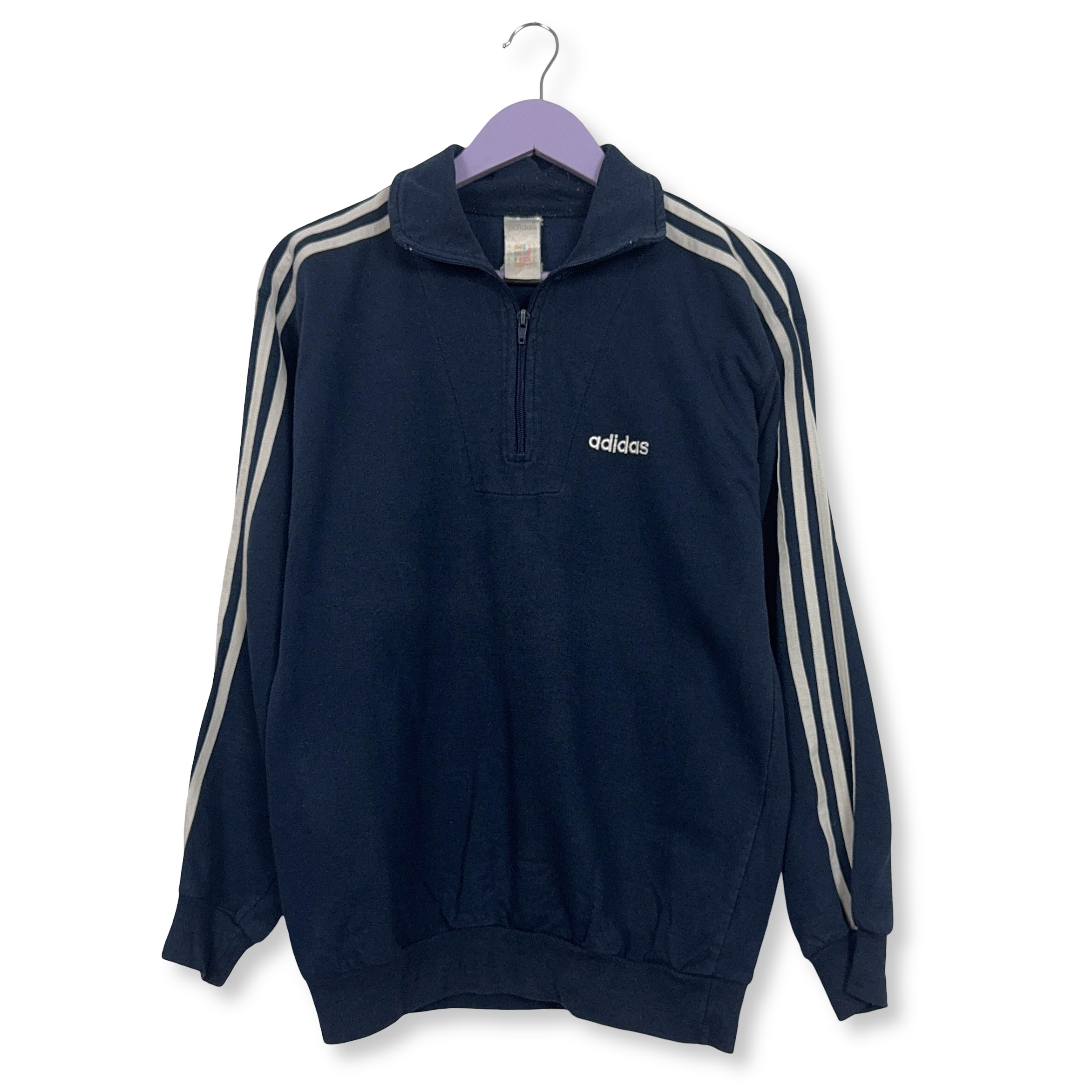 Adidas Felpe Anni 80 Uomo Felpa Adidas Vintage Blu Con Zip 70