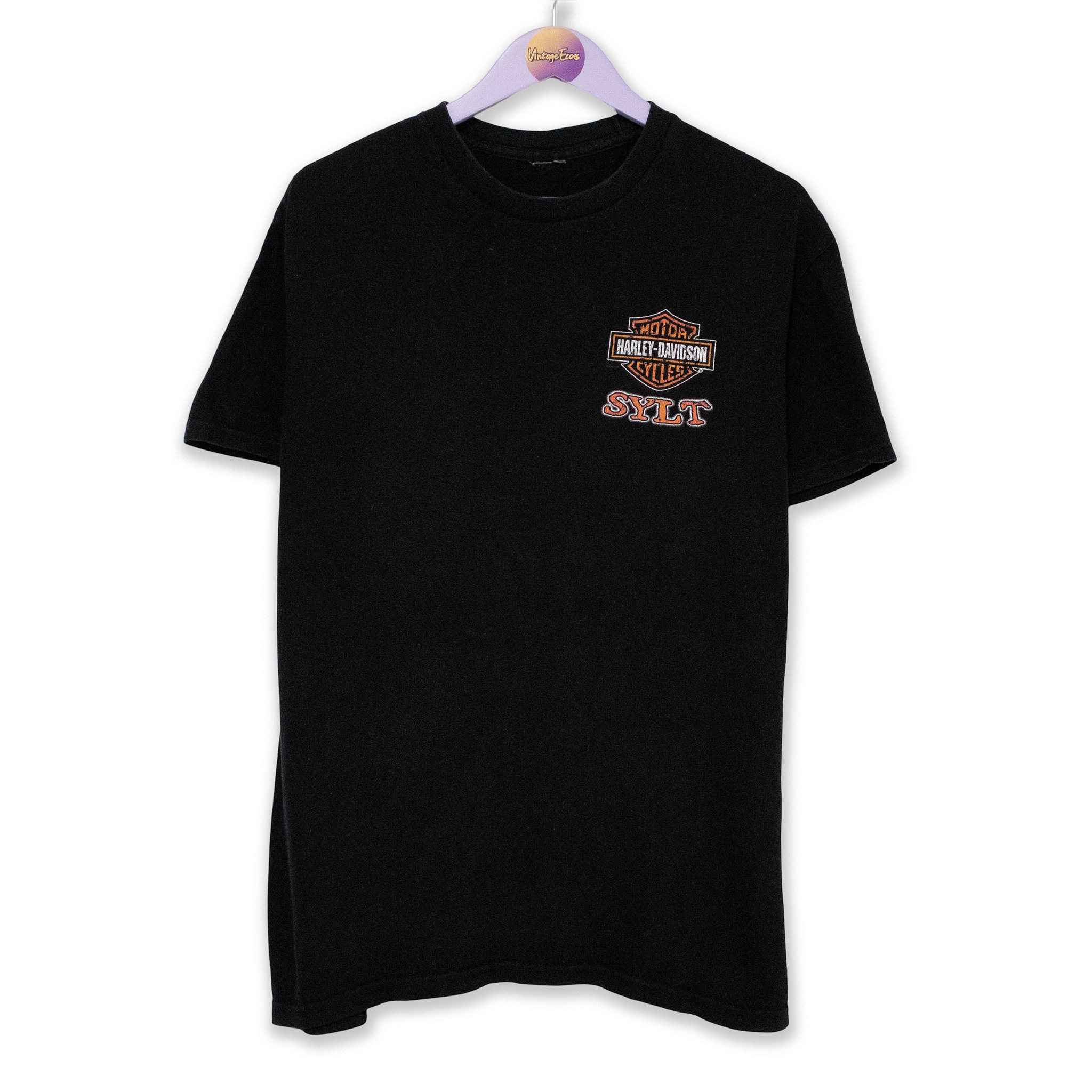 Harley Davidson Sylt Vintage Black Printed T-Shirt - Men's Size L Harley Davidson Sylt Vintage Black Printed T-Shirt - Men's Size L