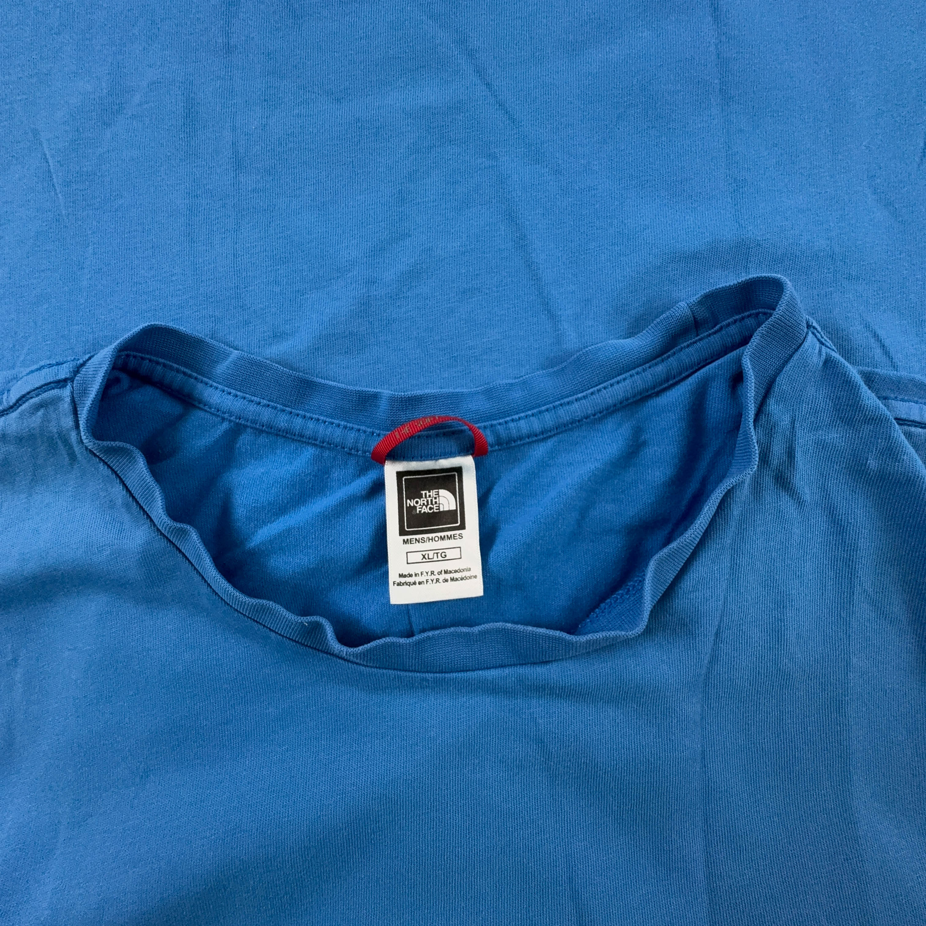 The North Face Light Blue Crew Neck Print T-Shirt - Men's Size XL