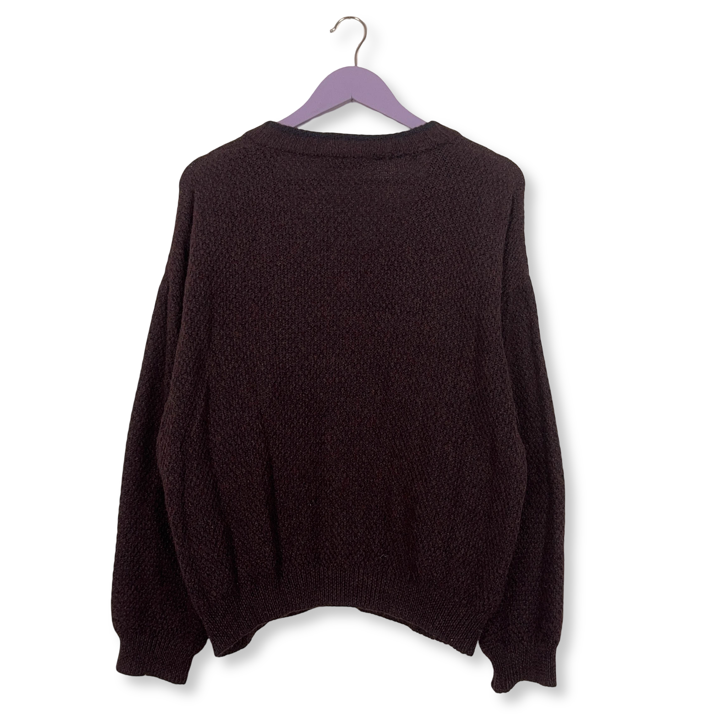 Cardigan Vintage Paul Smith bordeaux con bottoni anni 80 90 - Taglia 50 uomo