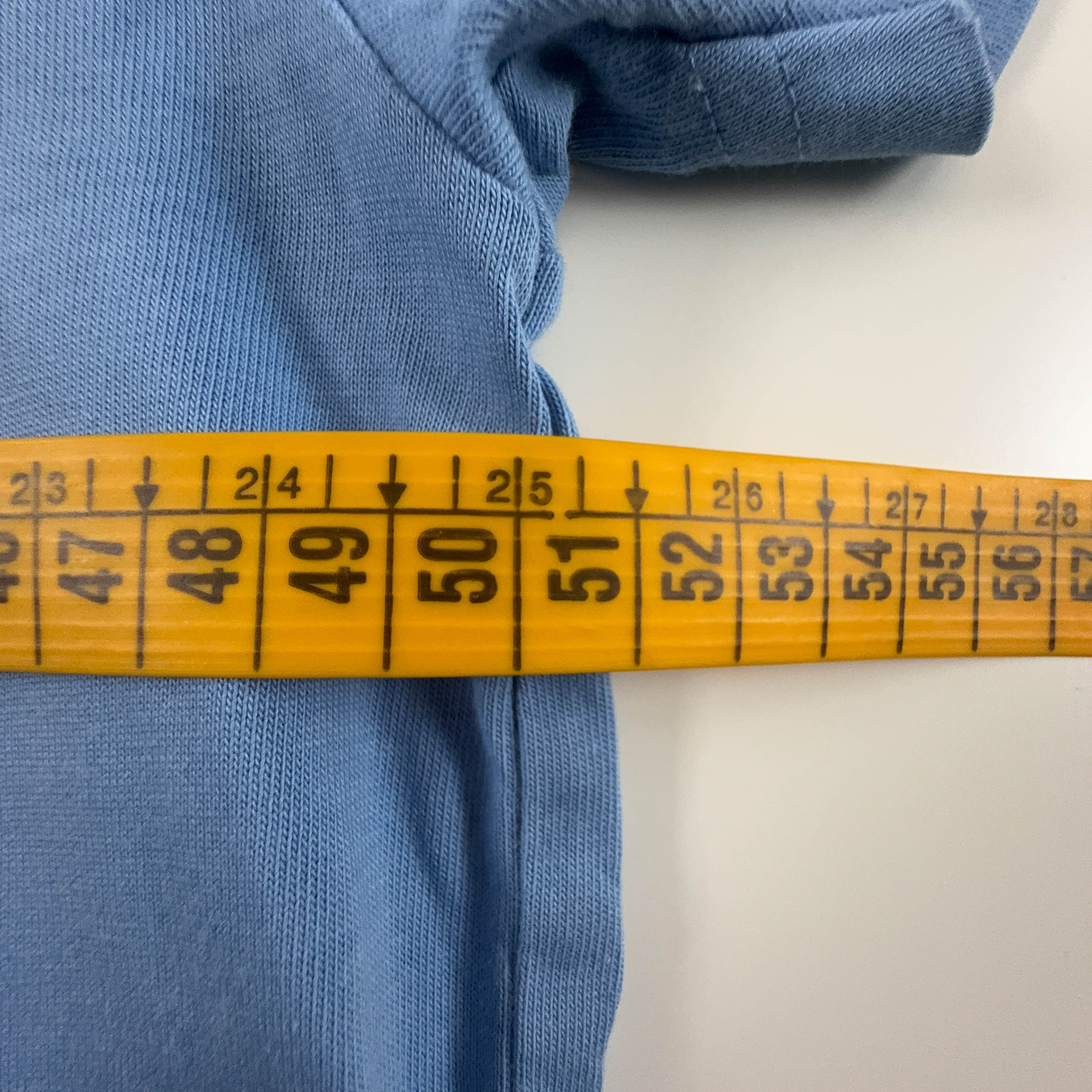 Ralph Lauren Light Blue Crew Neck Cotton T-Shirt - Men's Size Large