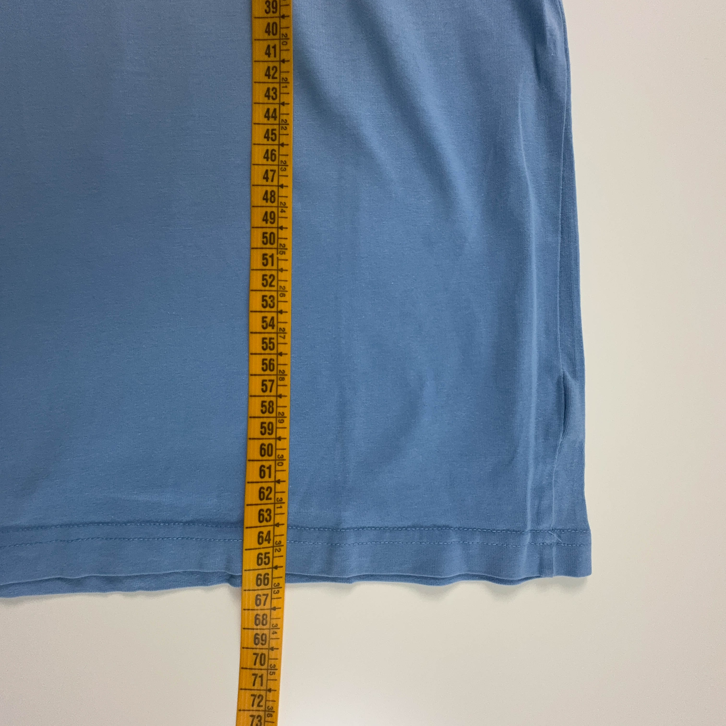 Ralph Lauren Light Blue Crew Neck Cotton T-Shirt - Men's Size Large