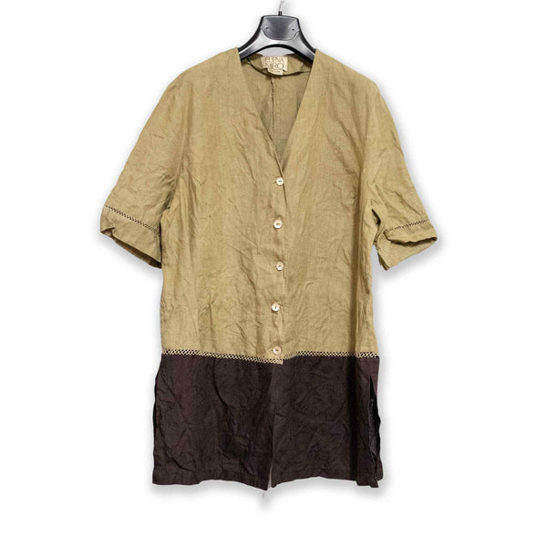 Vintage 100% linen shirt - Size M