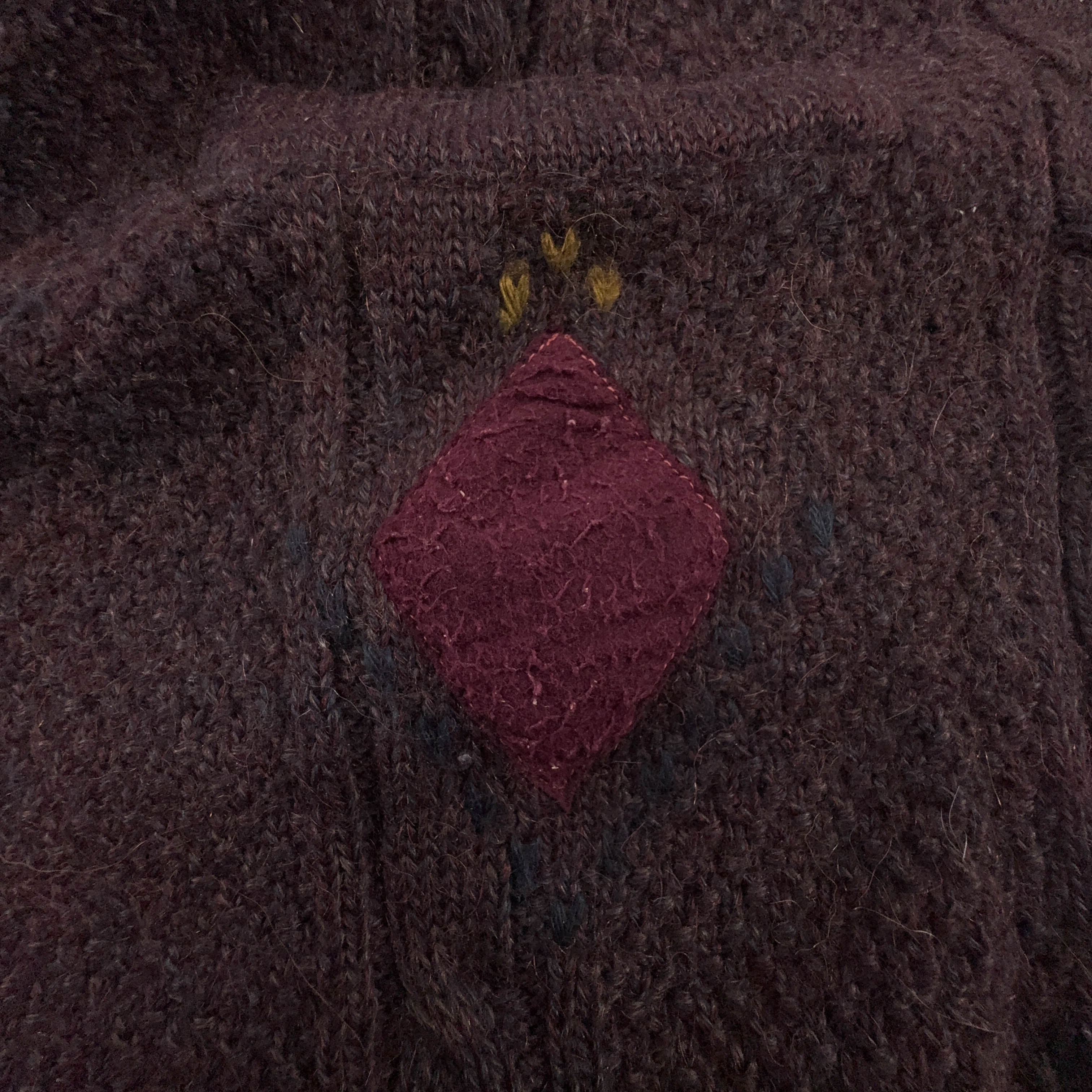 Cardigan Vintage Paul Smith bordeaux con bottoni anni 80 90 - Taglia 50 uomo