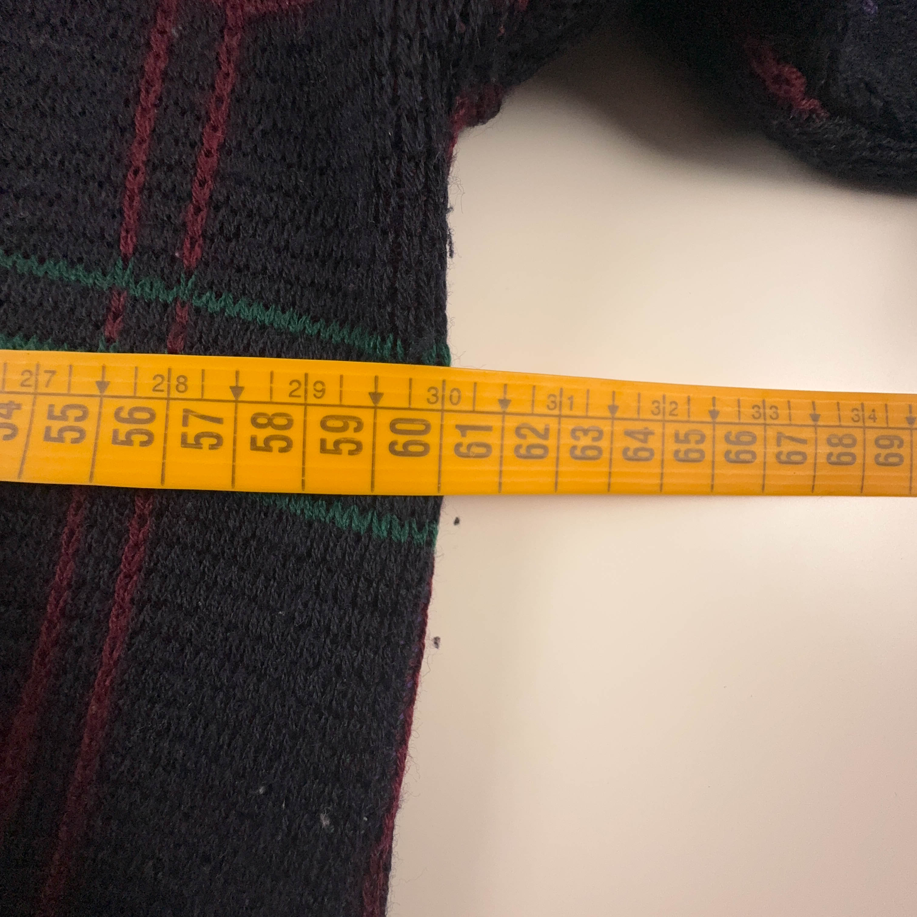 Maglione Vintage blu scuro geometrico con bottoni anni 80 90 - Taglia 52 54 uomo