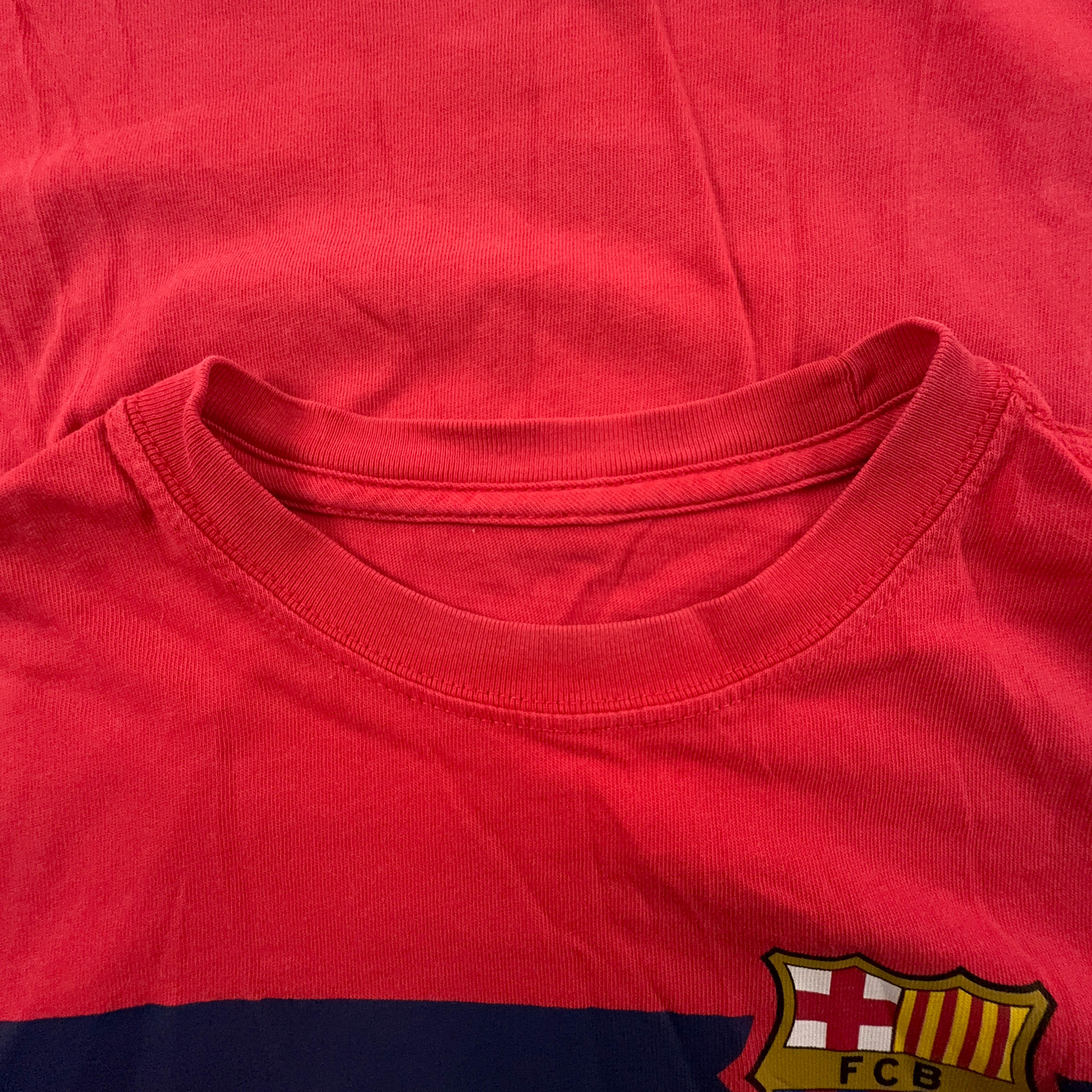 Nike Vintage Barcelona Cotton T-Shirt from the 2000s, Coral Pink - Size S/M Men's