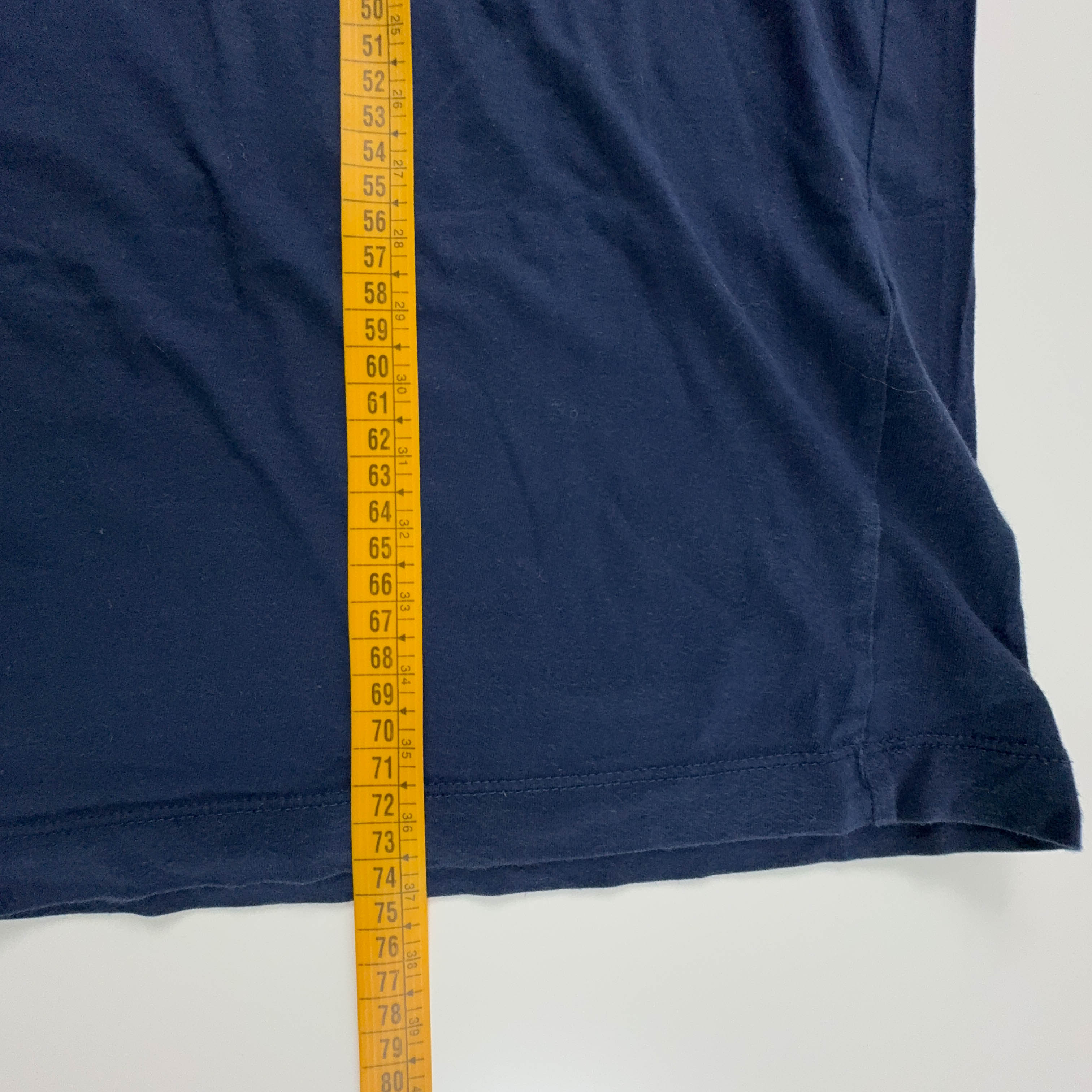 Nike Dark Blue Crew Neck Cotton T-Shirt - Men's Size XL