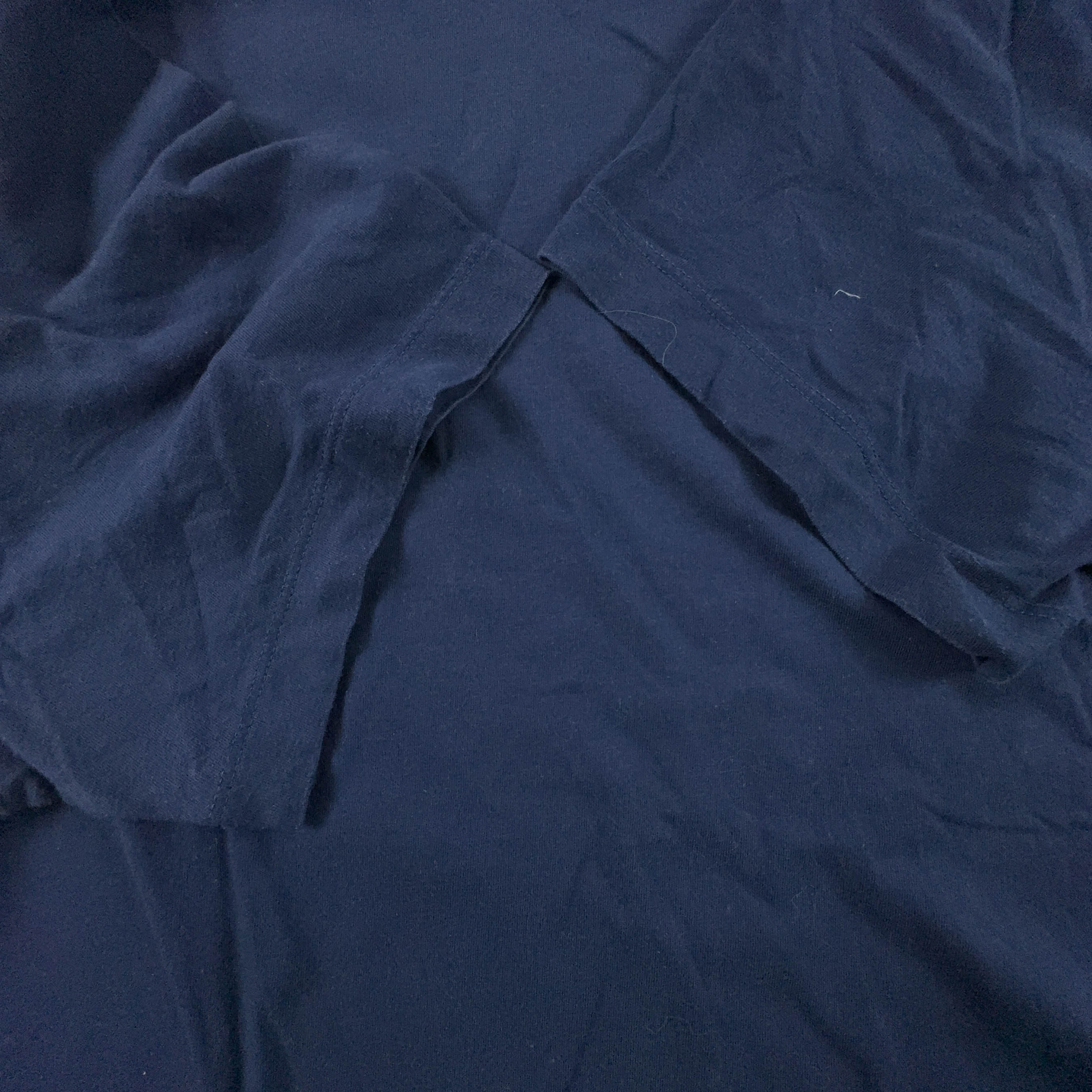 Nike Dark Blue Crew Neck Cotton T-Shirt - Men's Size XL