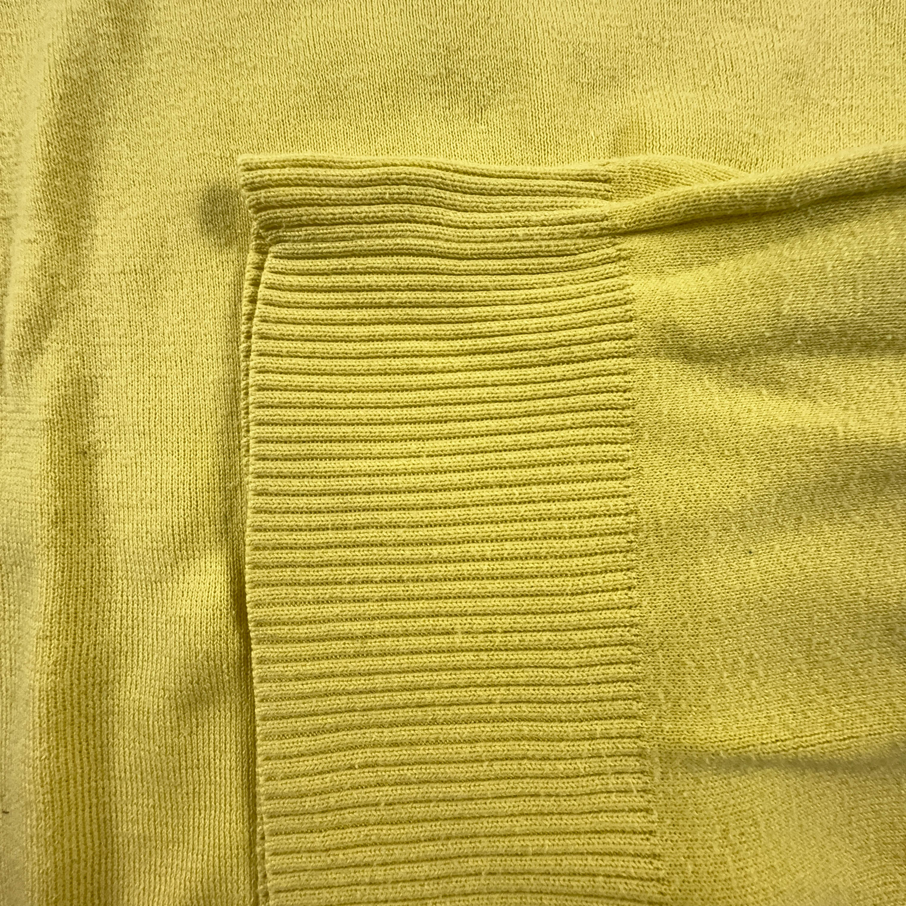 Ralph Lauren Yellow V-Neck Sweater 100% Cotton - Size XS Men