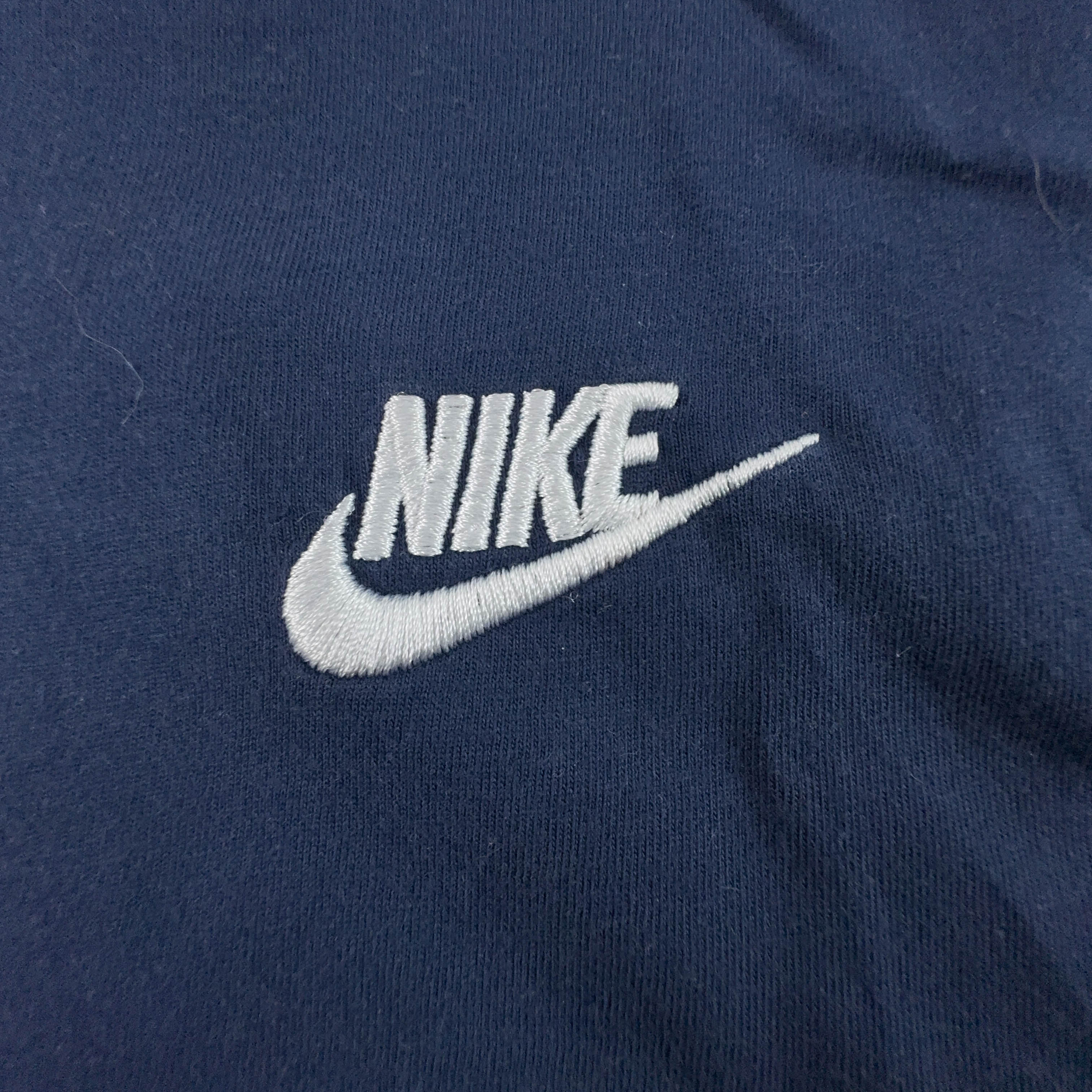 Nike Dark Blue Crew Neck Cotton T-Shirt - Men's Size XL