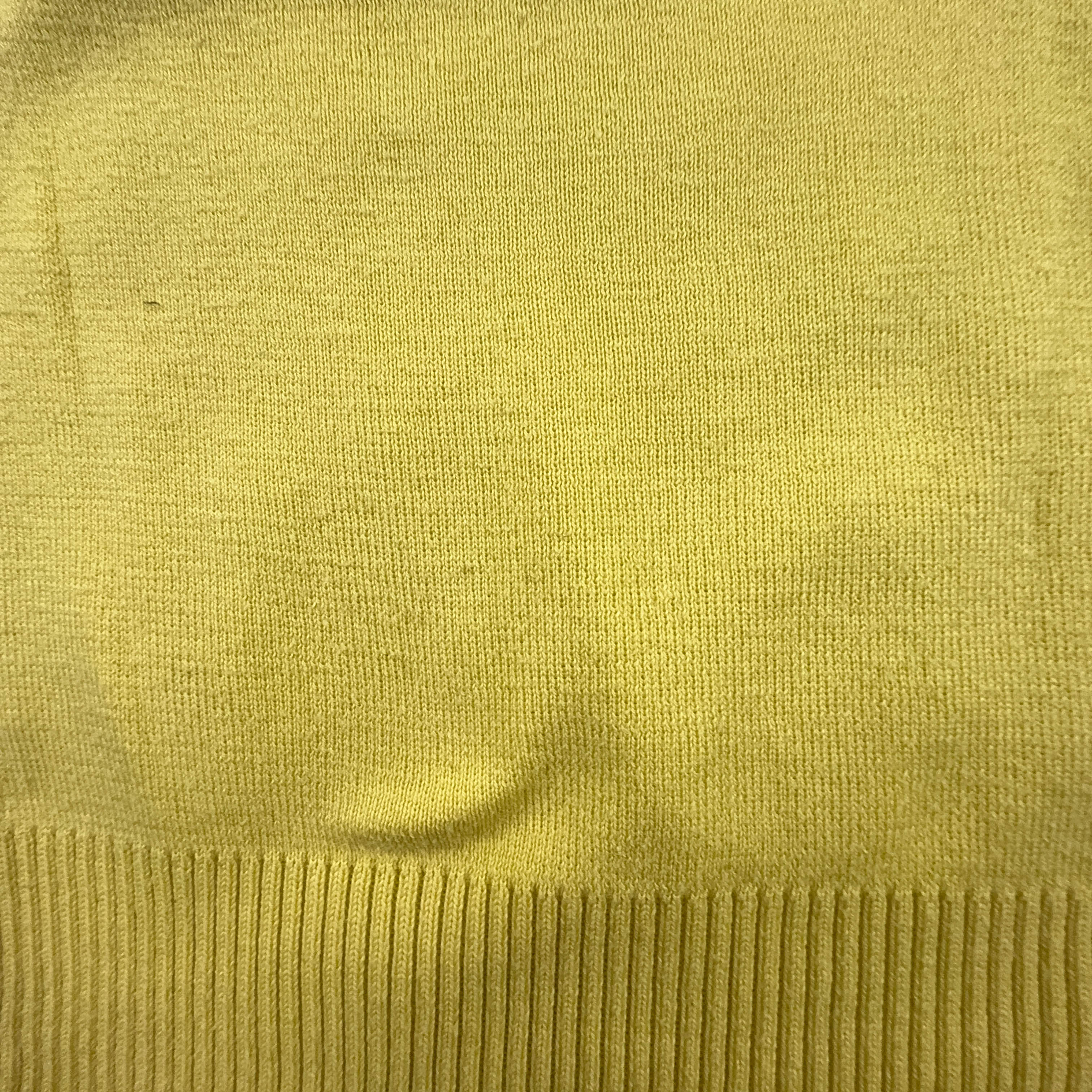 Ralph Lauren Yellow V-Neck Sweater 100% Cotton - Size XS Men