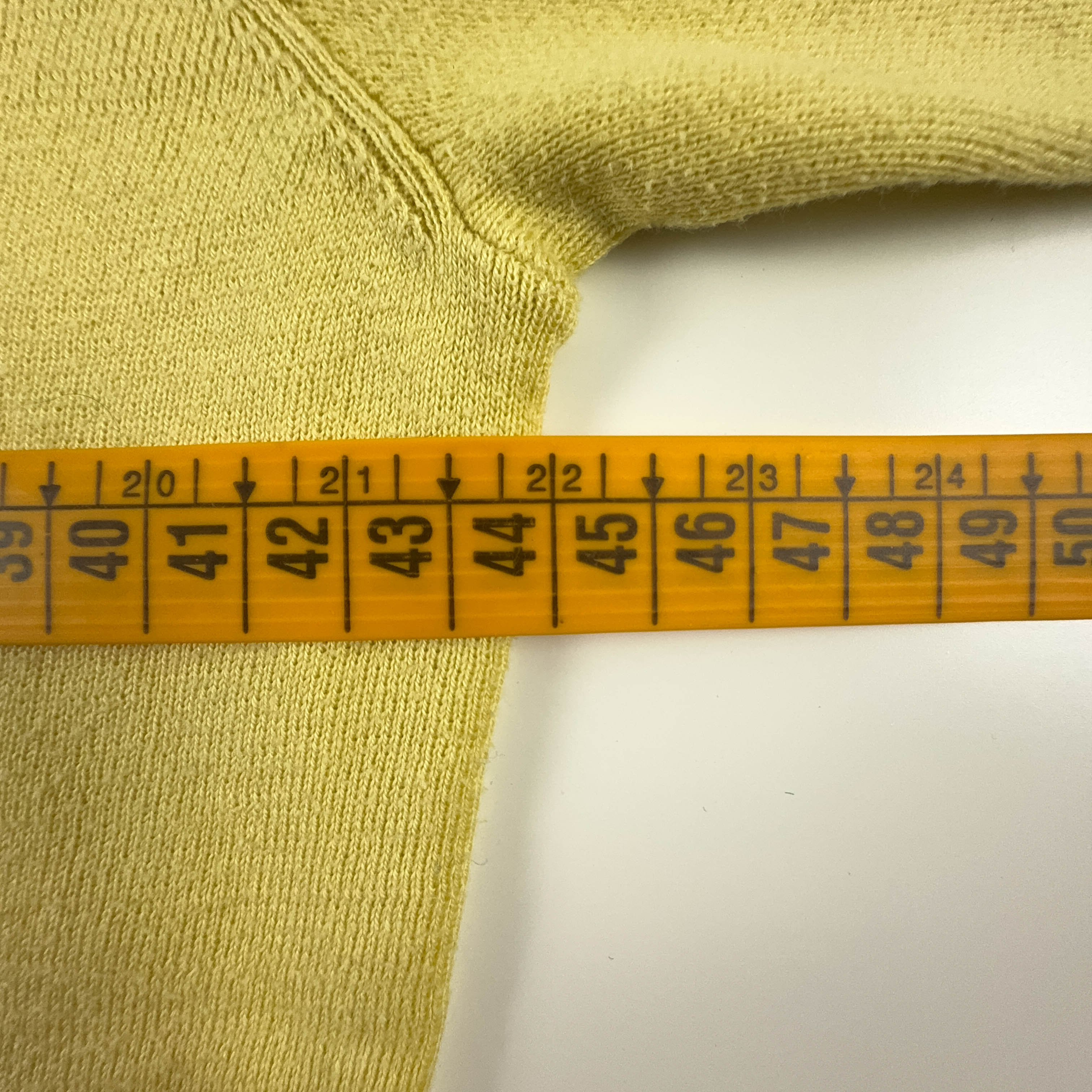 Ralph Lauren Yellow V-Neck Sweater 100% Cotton - Size XS Men