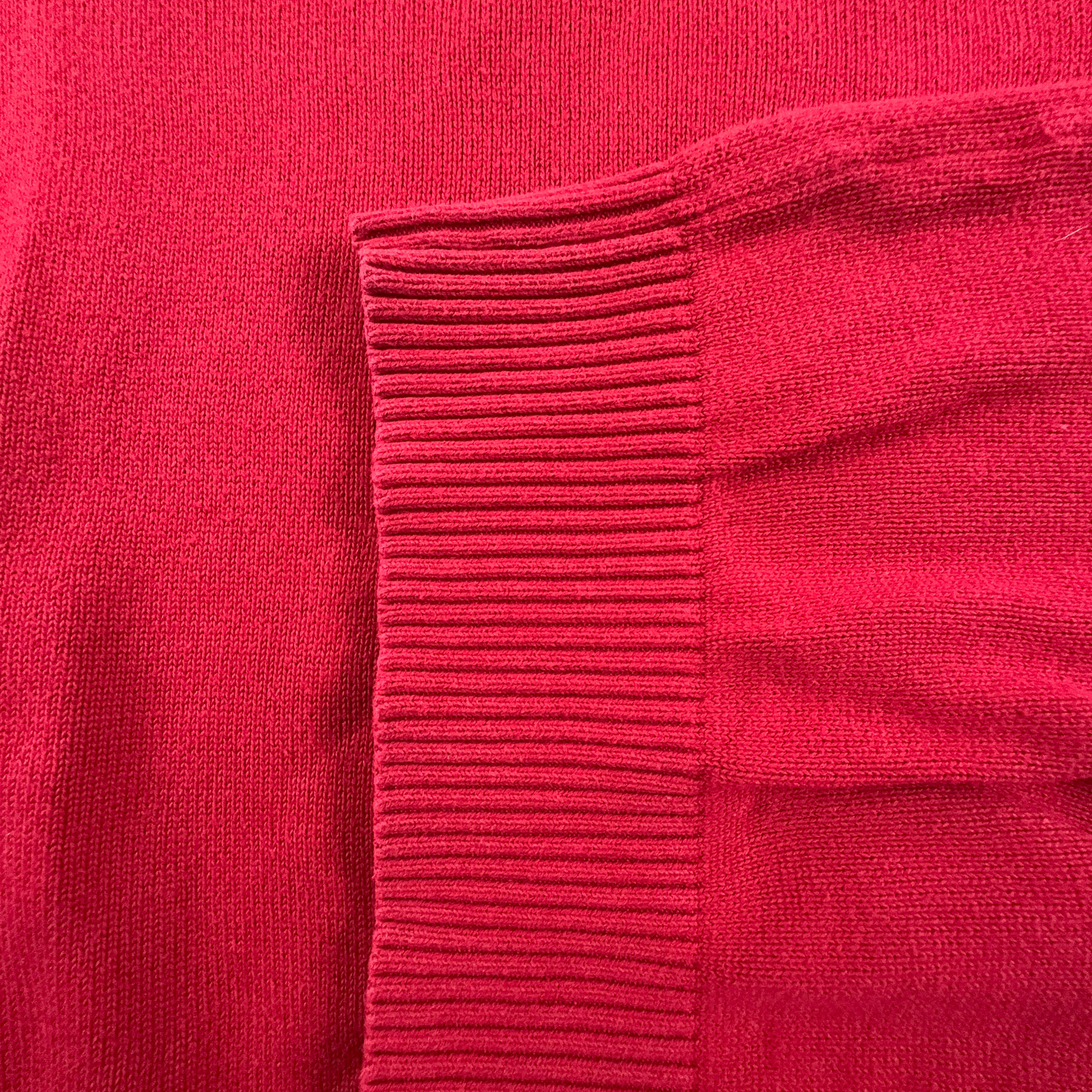 Tommy Hilfiger Red Crewneck Sweater 100% Cotton - Size M/L Men