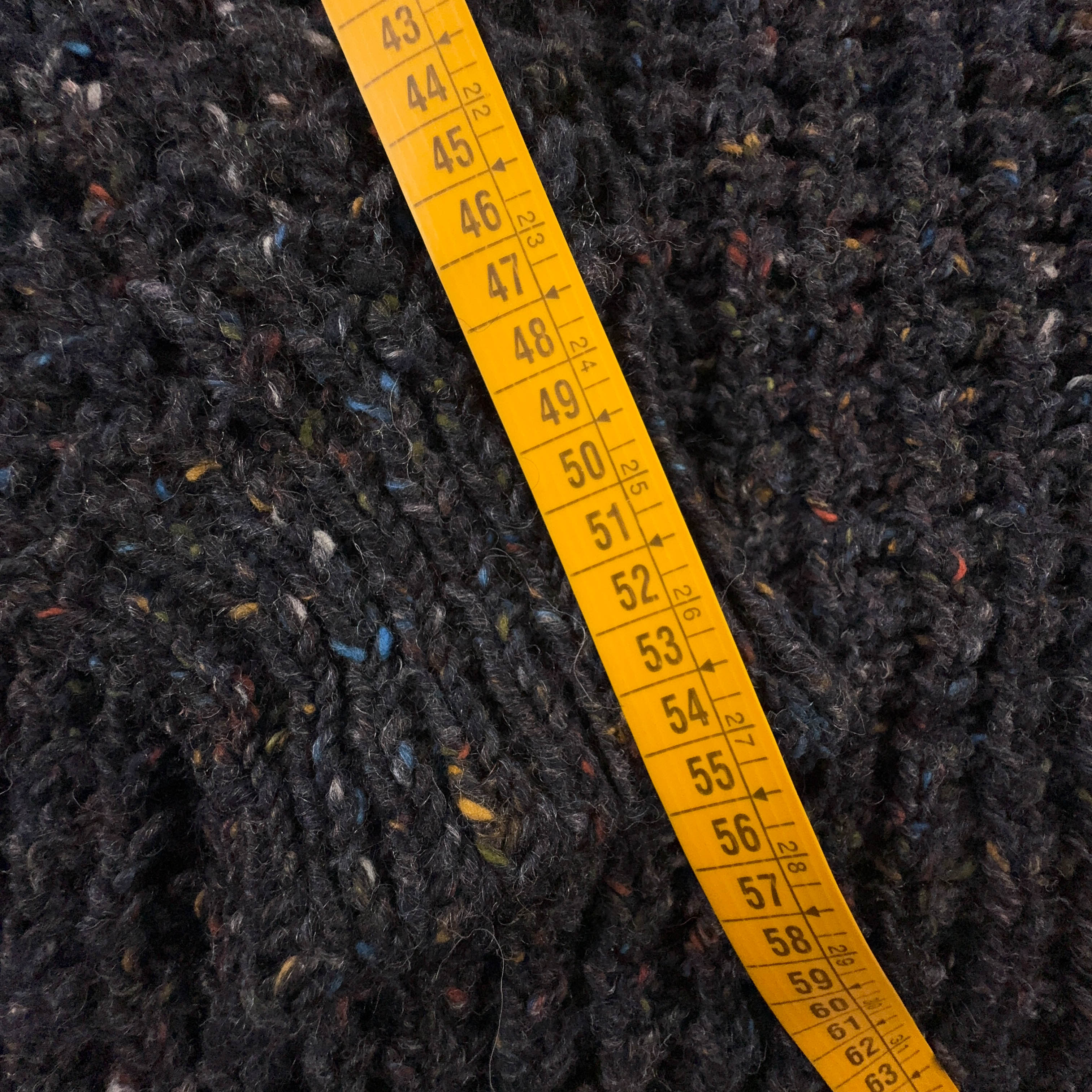 Maglione Vintage grigio scuro a girocollo 100% lana anni 80 90 - Taglia M/L uomo