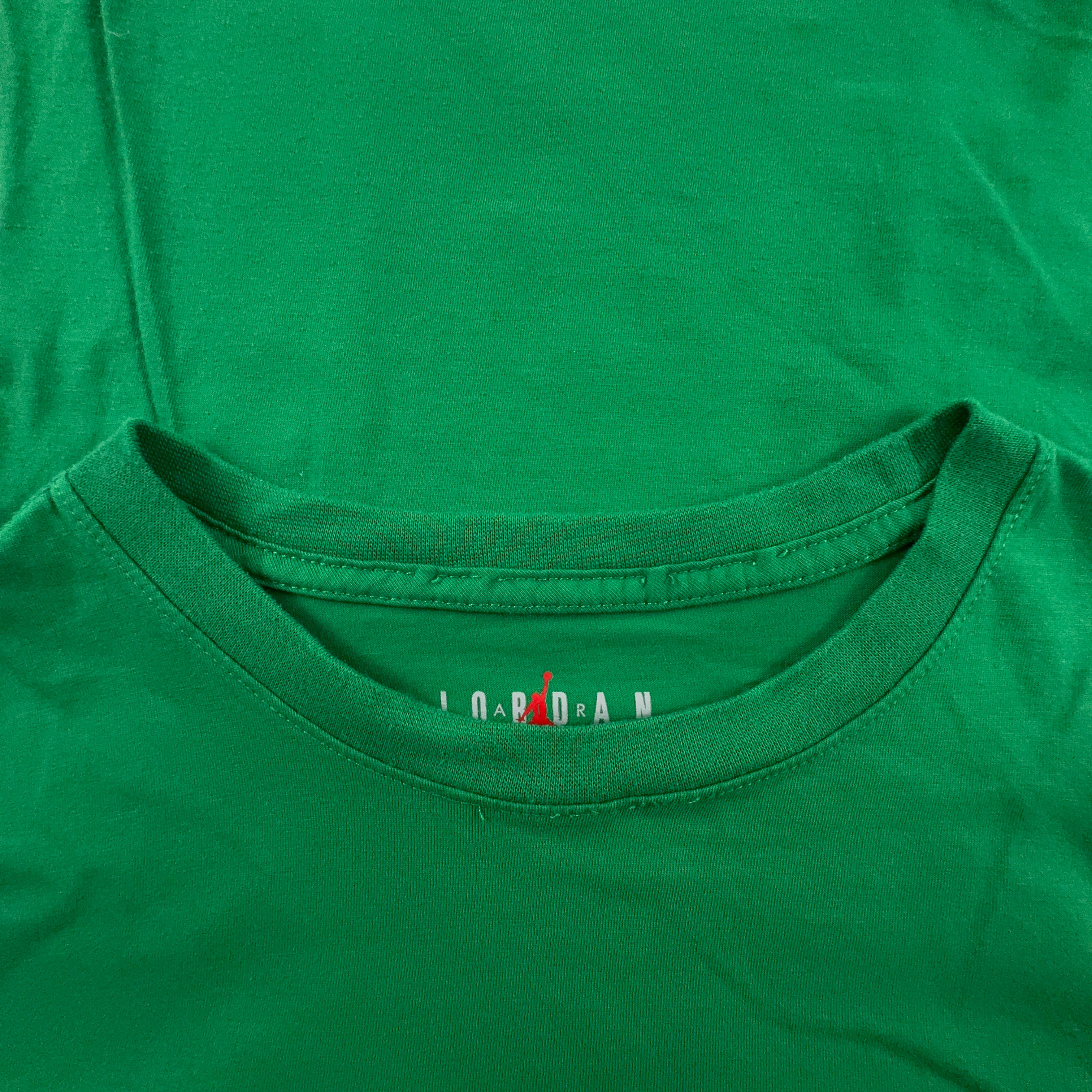 Jordan Green Cotton Printed T-Shirt - Men's Size S