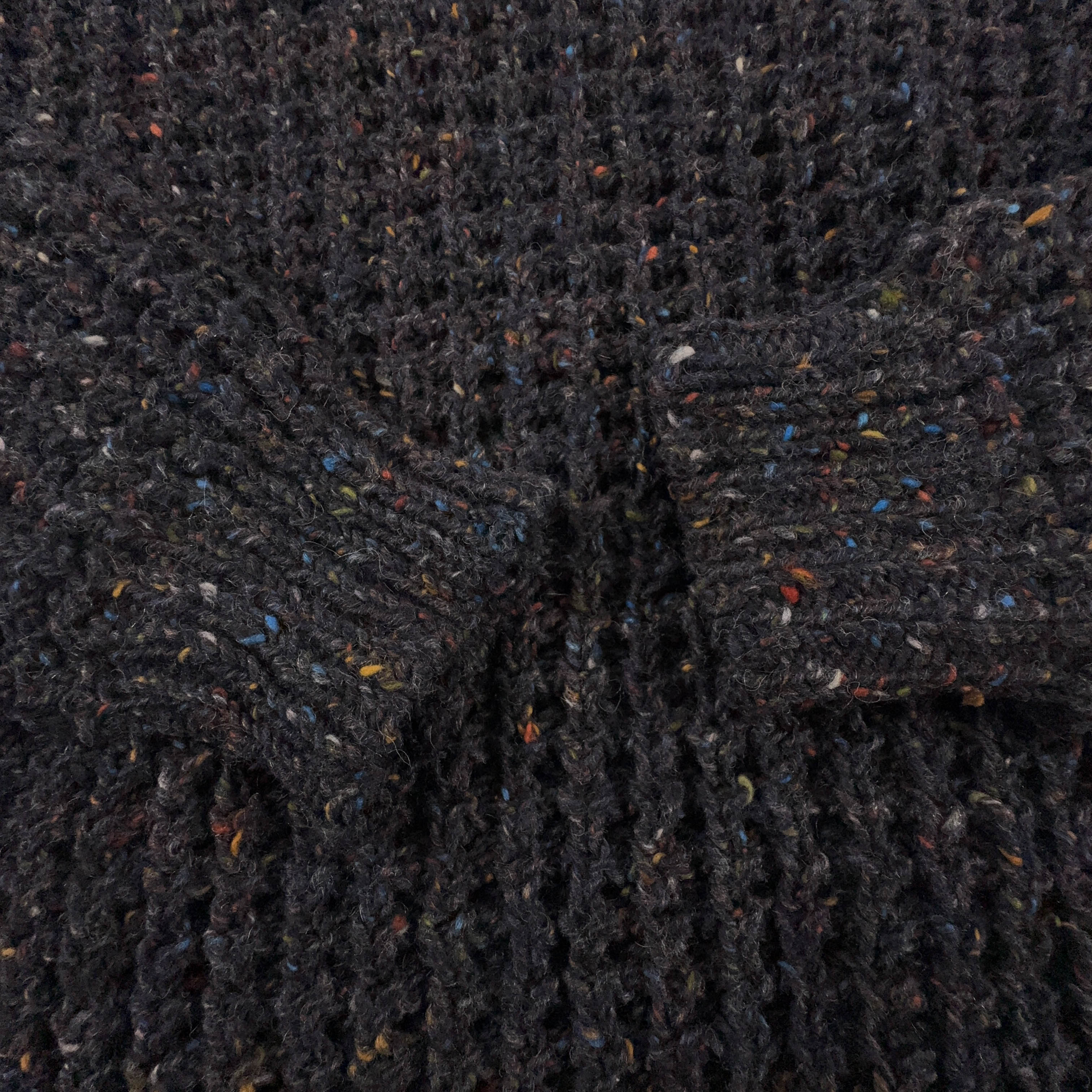 Maglione Vintage grigio scuro a girocollo 100% lana anni 80 90 - Taglia M/L uomo