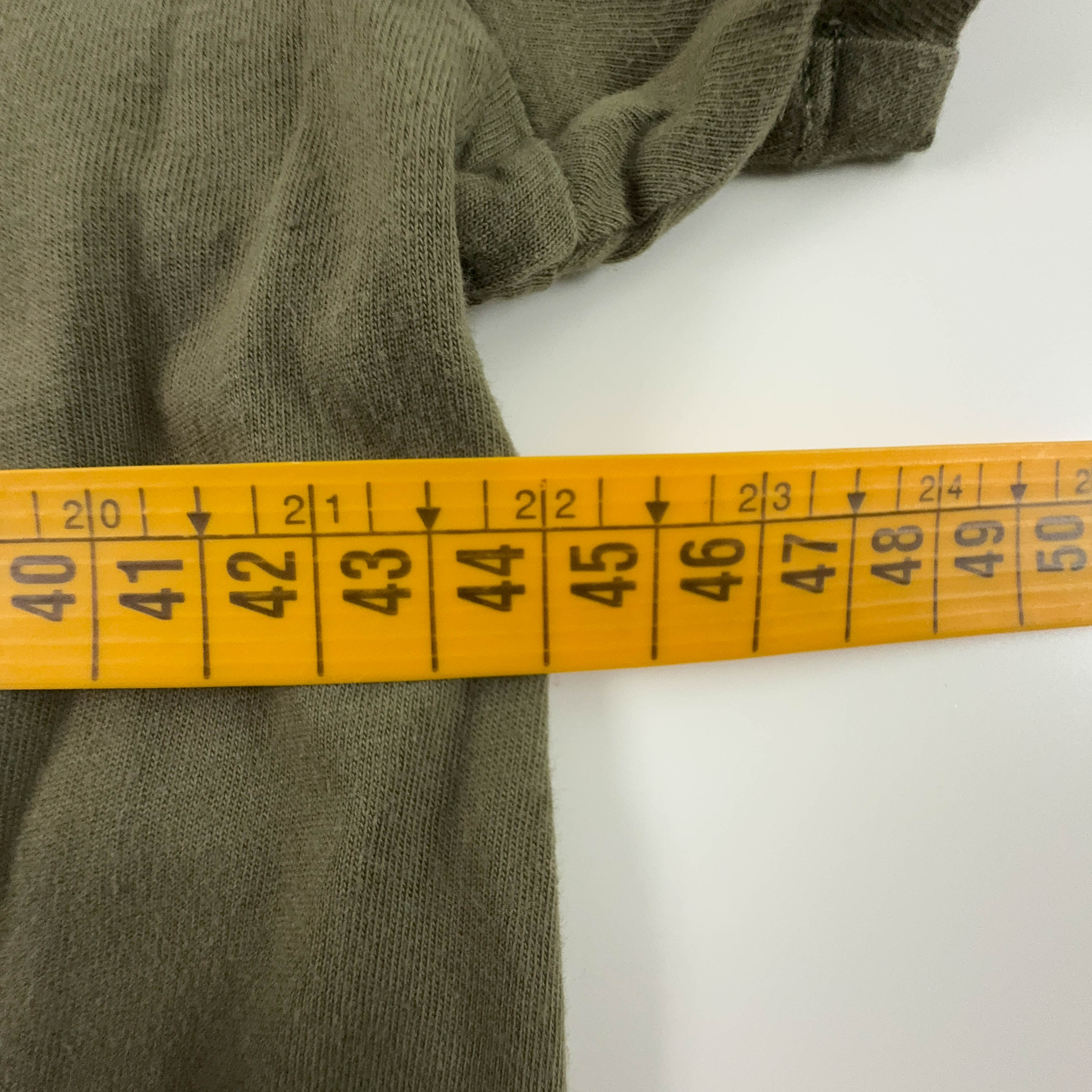 Ralph Lauren Khaki Green Crew Neck Cotton T-Shirt - Size M 175 Men's