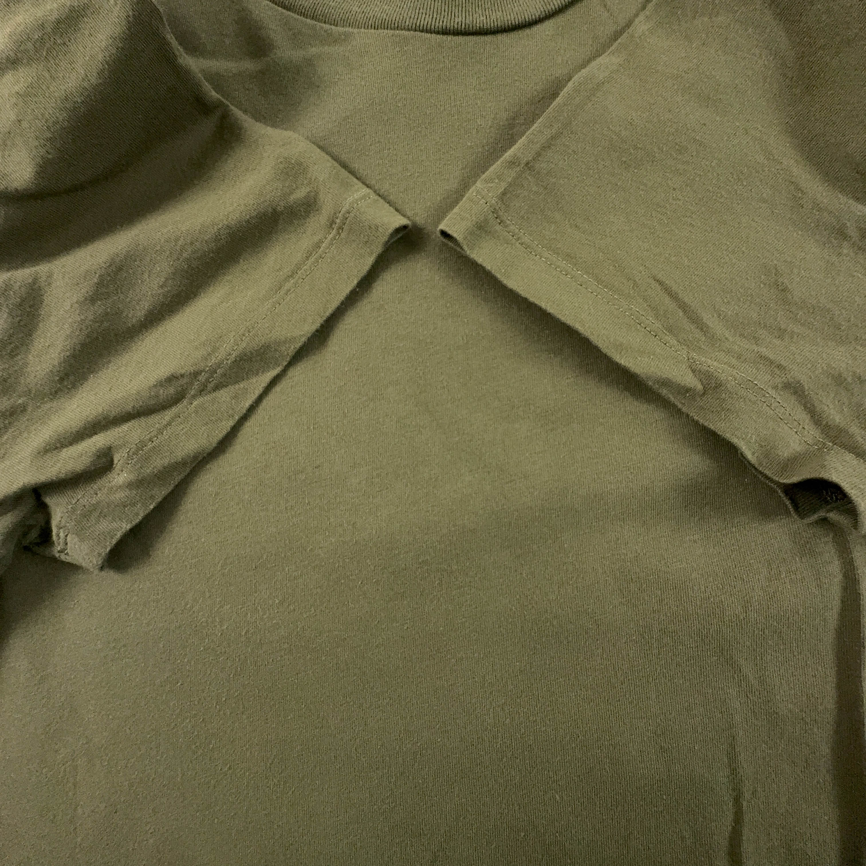 Ralph Lauren Khaki Green Crew Neck Cotton T-Shirt - Size M 175 Men's