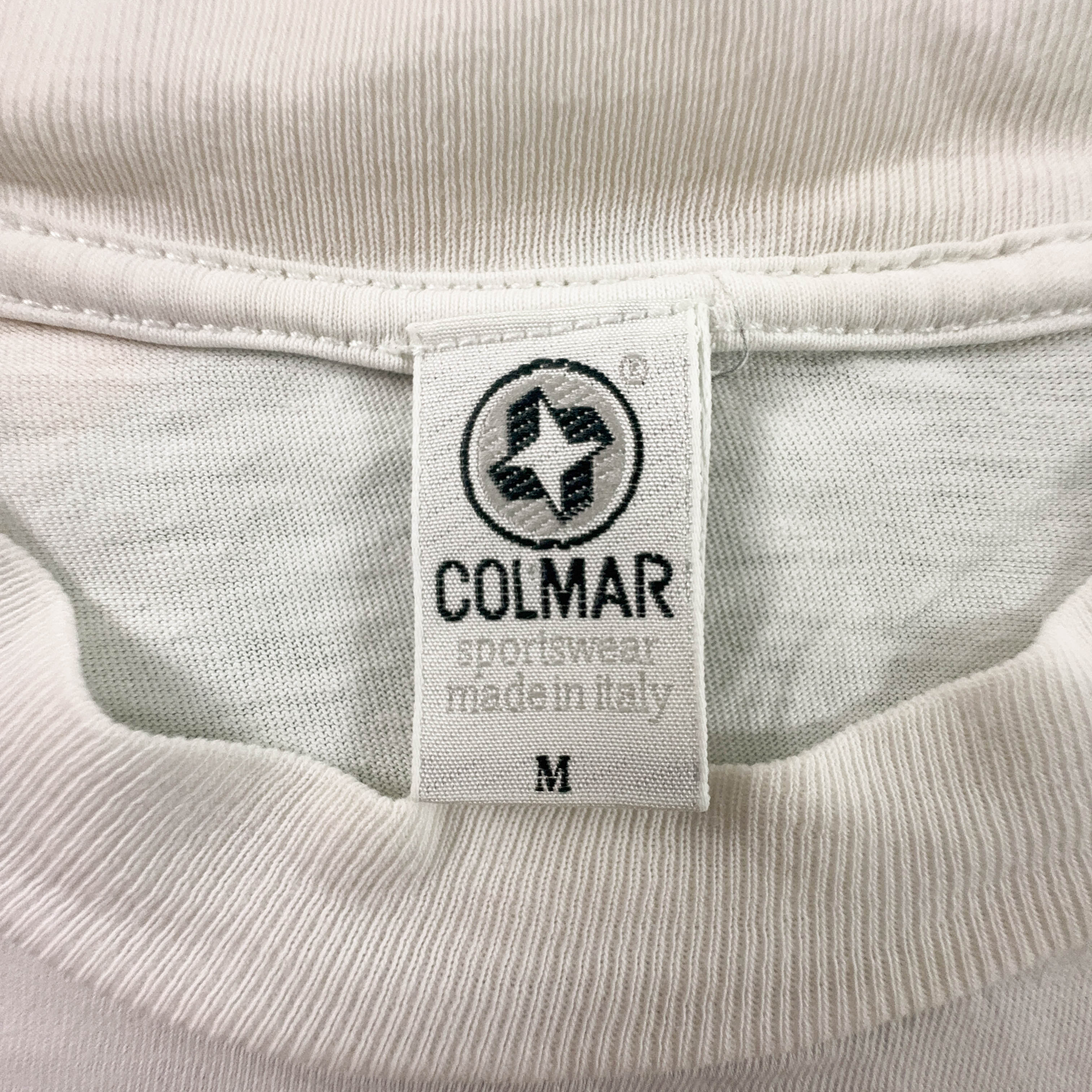 Colmar white cotton crew neck T-shirt with print - Size M/L men's