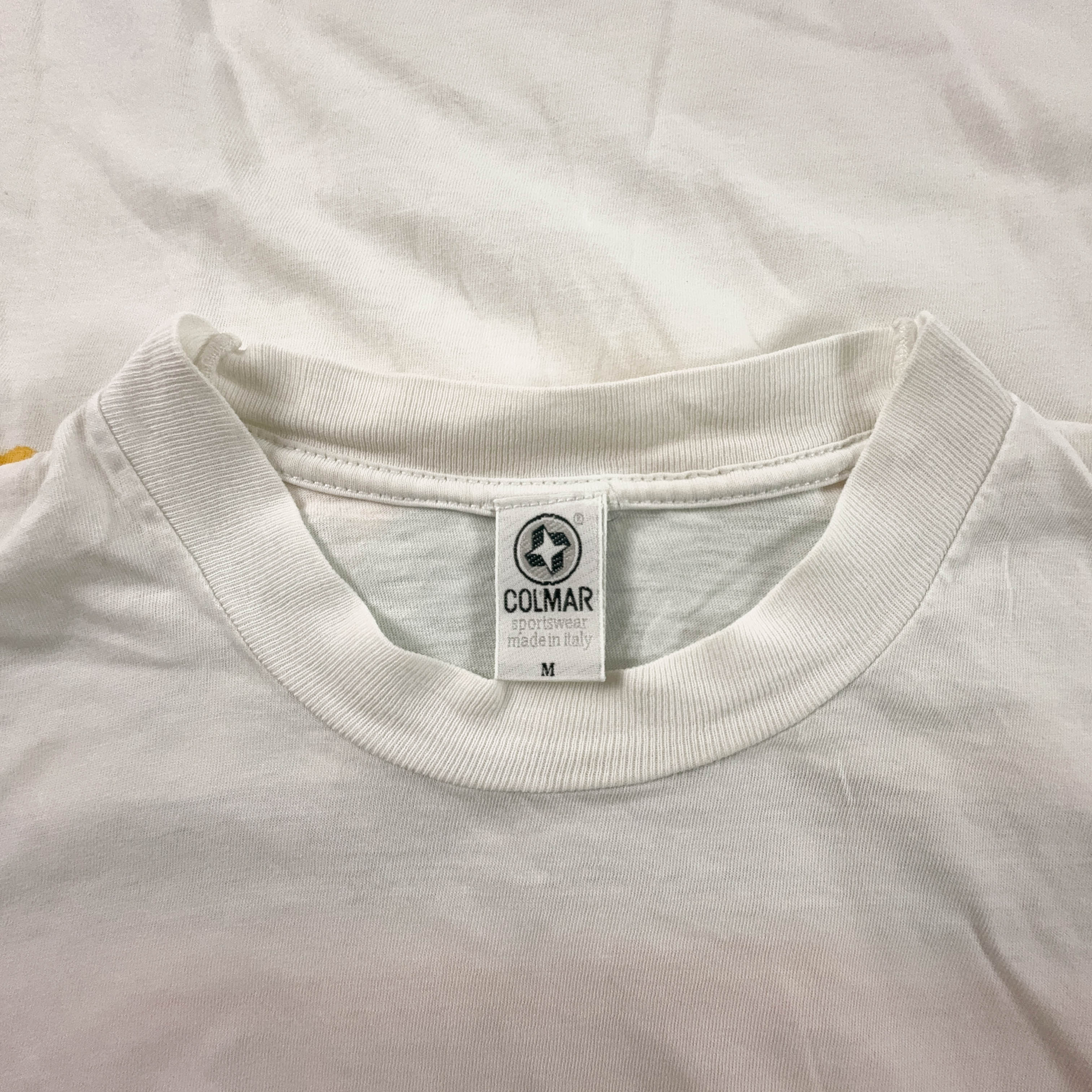 Colmar white cotton crew neck T-shirt with print - Size M/L men's