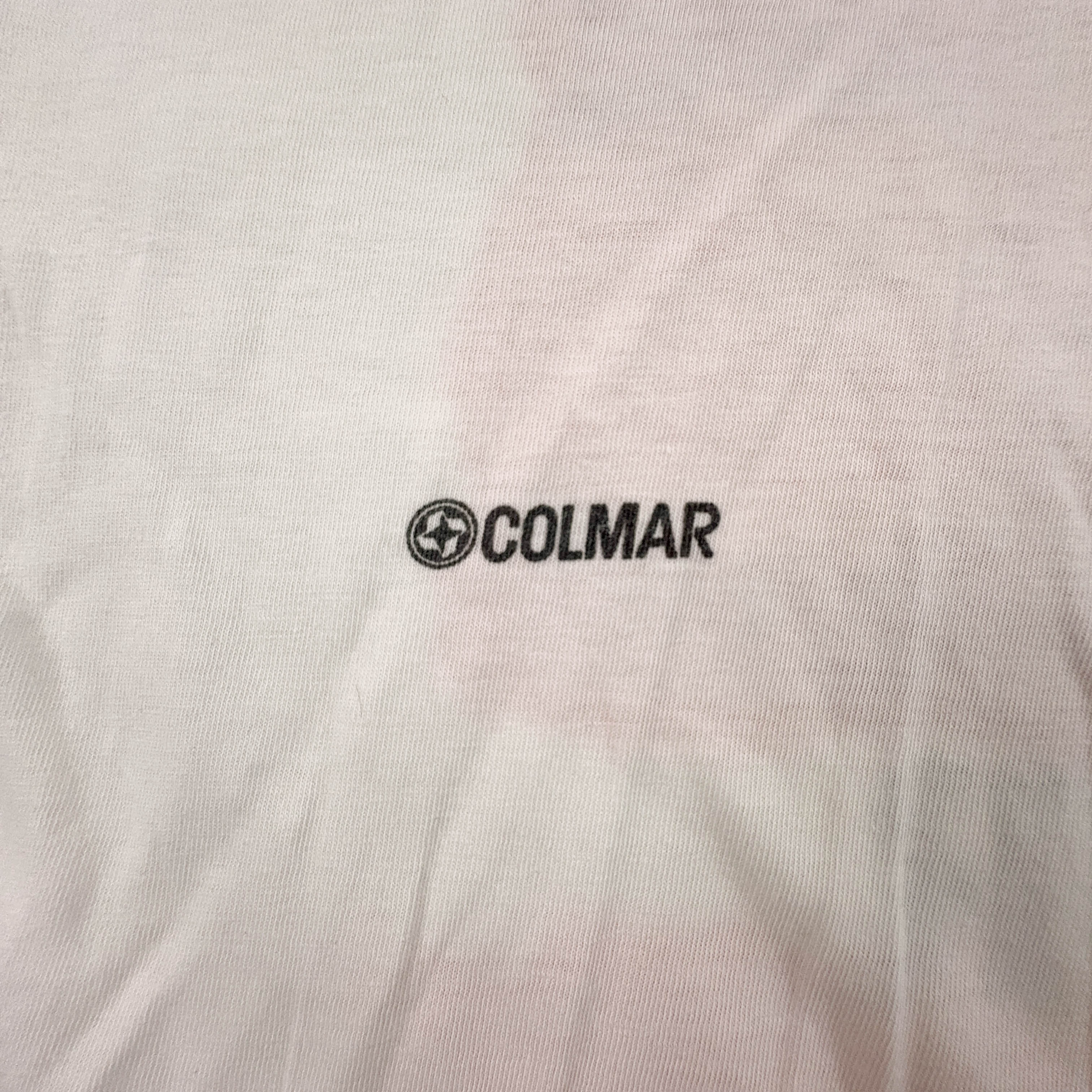 Colmar white cotton crew neck T-shirt with print - Size M/L men's