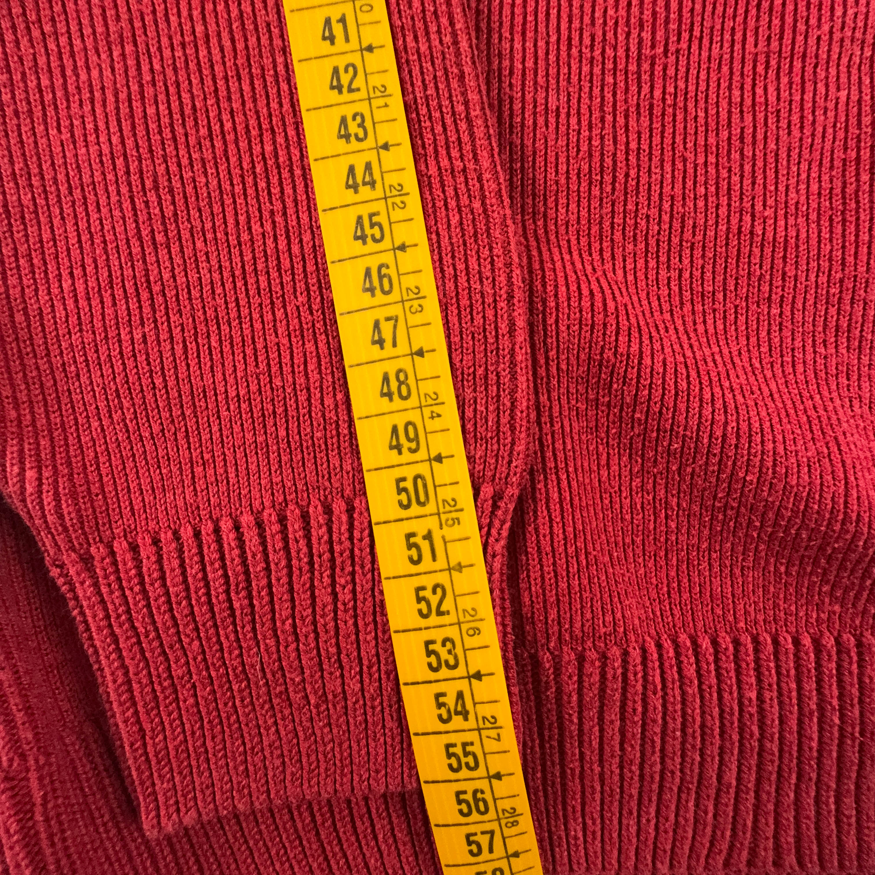 Lacoste Red Crew Neck Sweater 50% Cotton - Size 4 Men