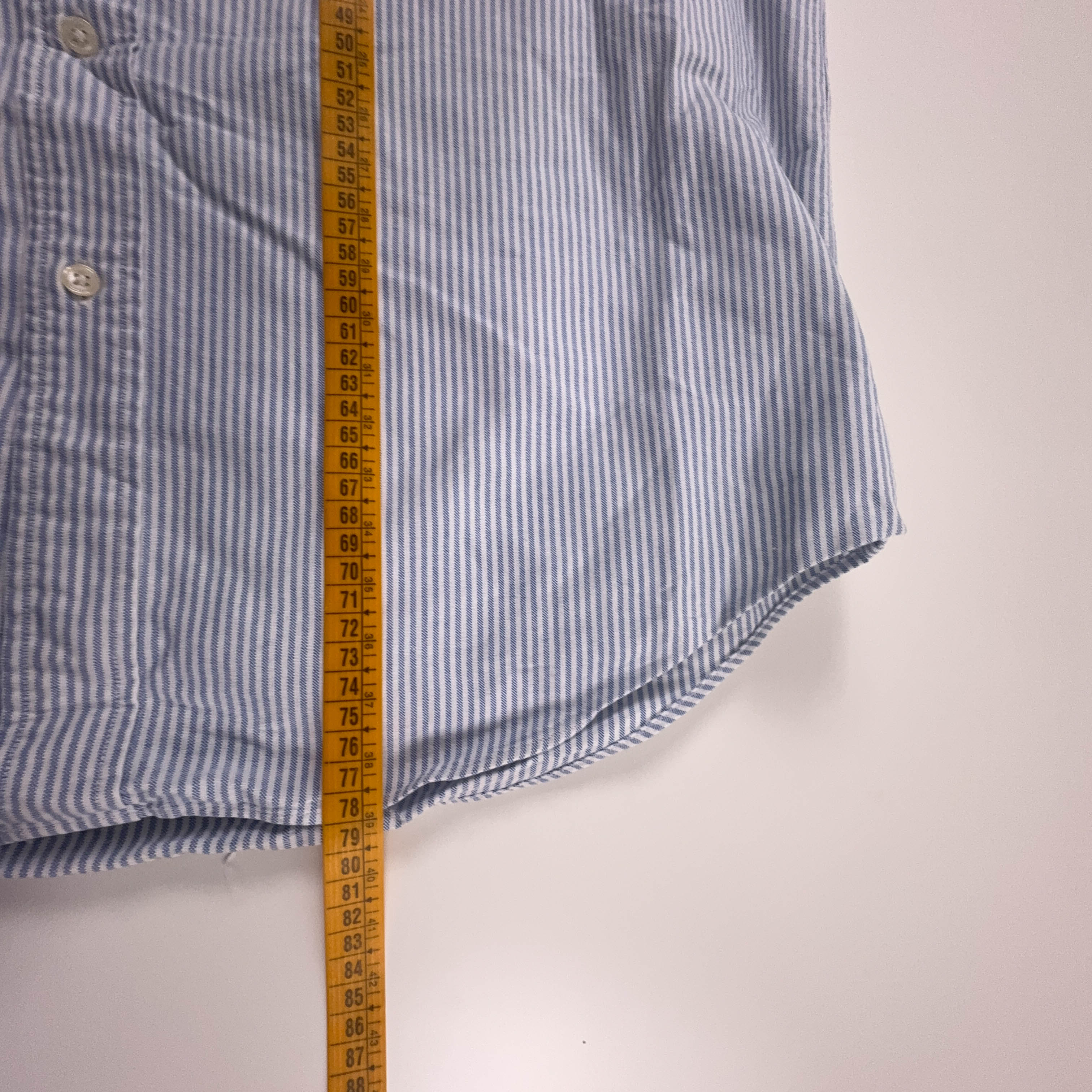 Camicia Tommy Hilfiger Vintage blu e bianca a righe in cotone - Taglia XL uomo