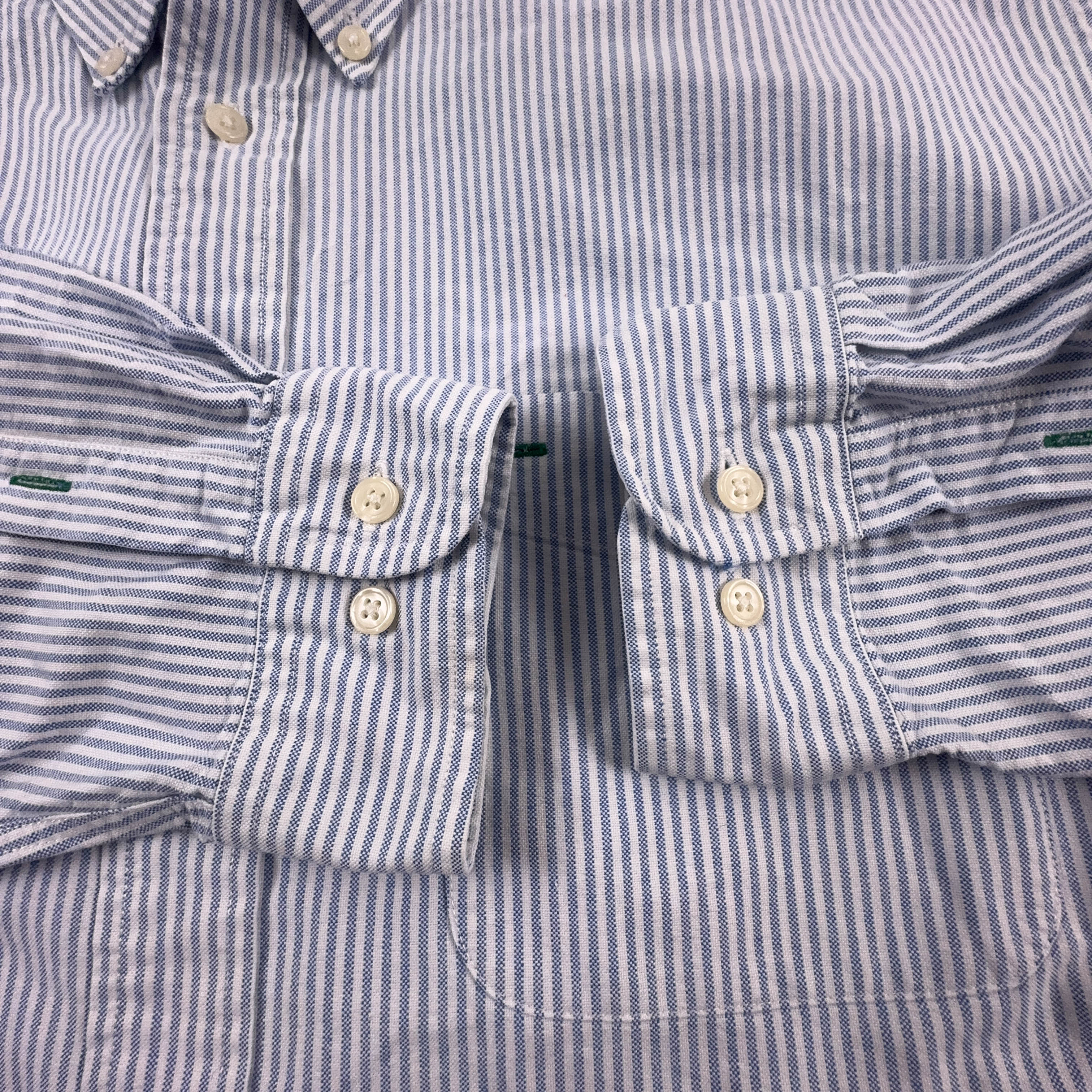 Camicia Tommy Hilfiger Vintage blu e bianca a righe in cotone - Taglia XL uomo