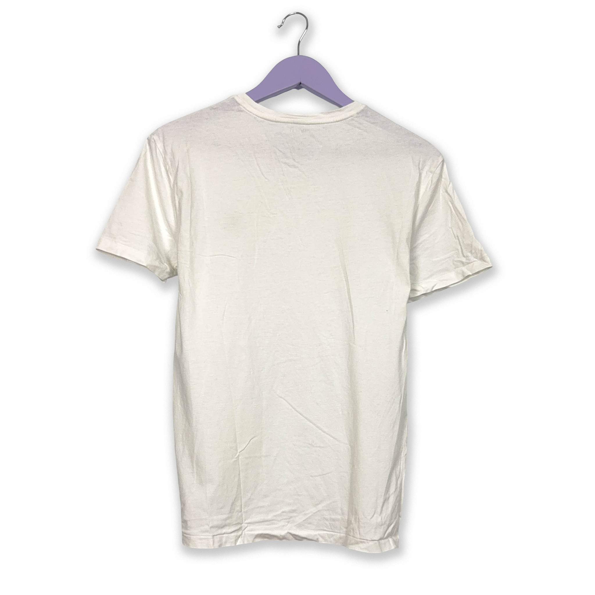 Ralph Lauren White Cotton V-Neck T-Shirt - Men's Size S