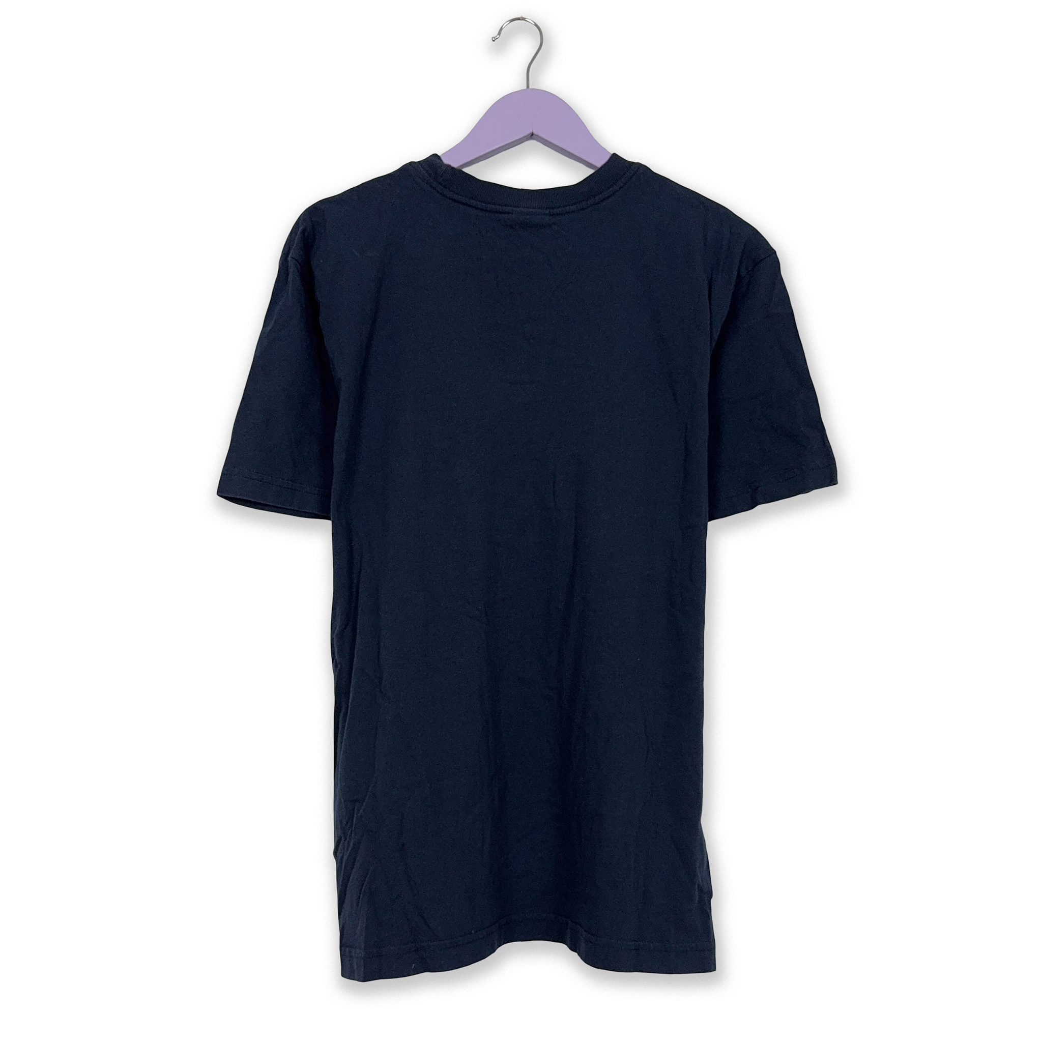 Nike Vintage Dark Blue T-Shirt with 00s Print - Men's Size Large