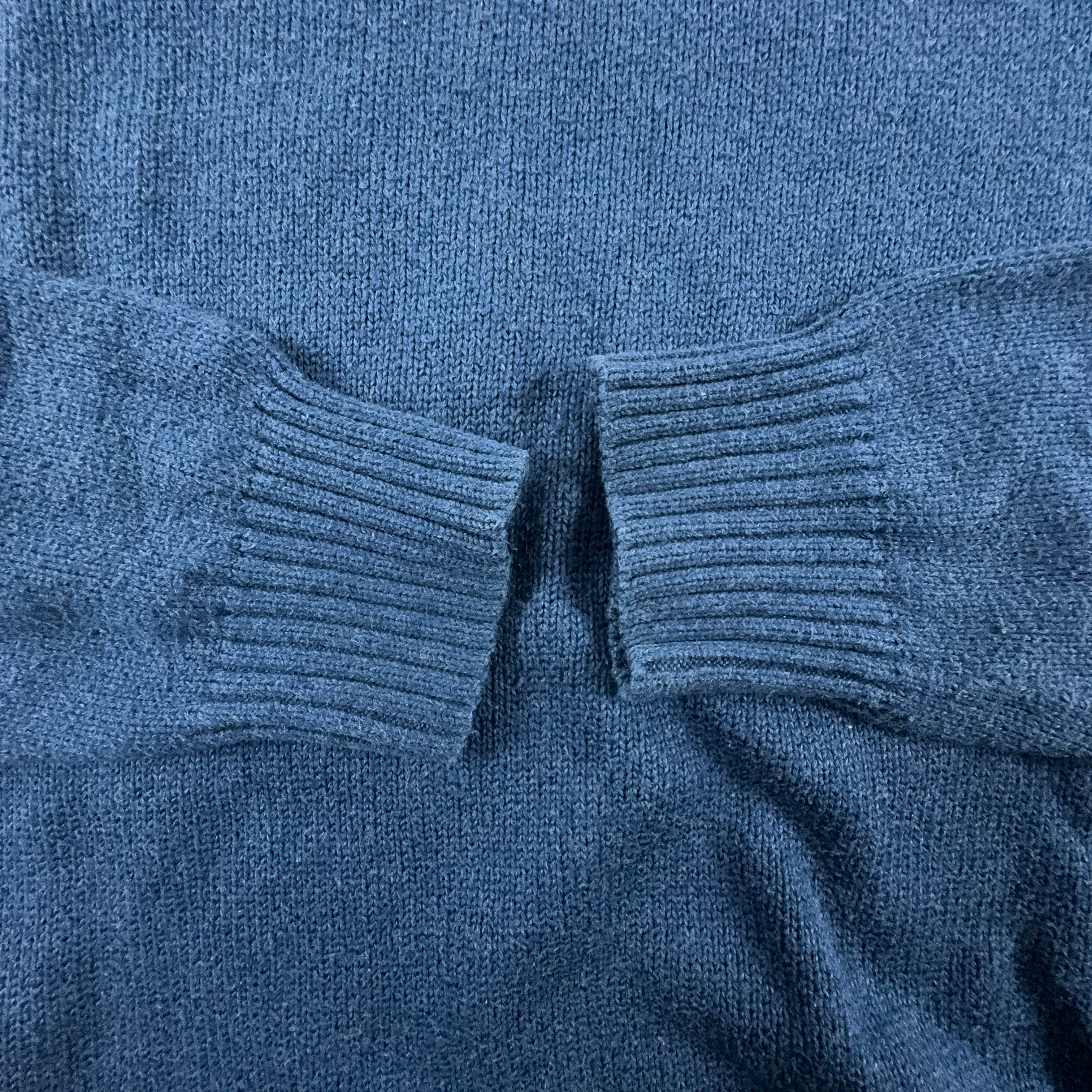 Ralph Lauren Blue Crewneck Sweater 100% Cotton - Size S Men