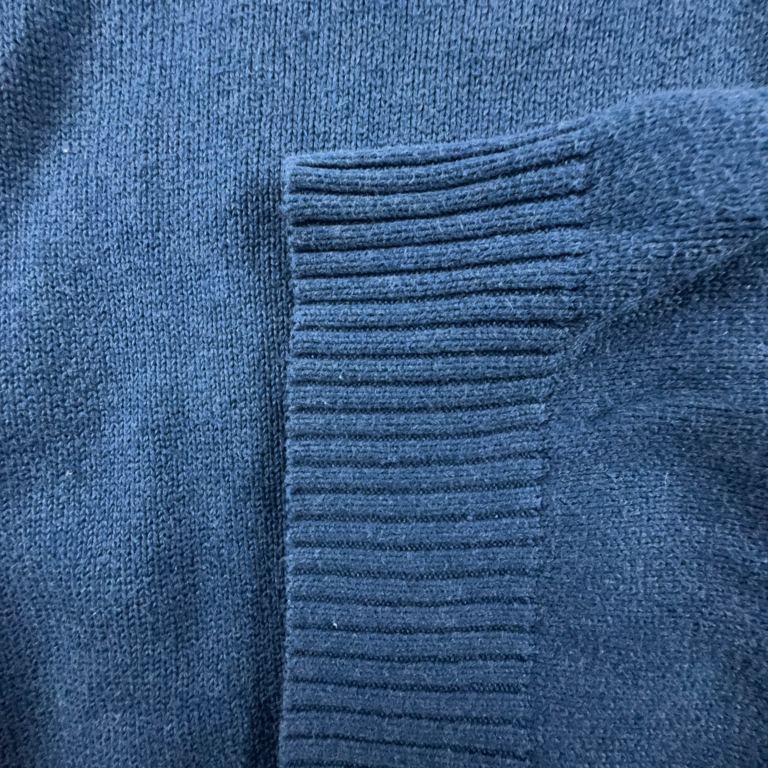 Ralph Lauren Blue Crewneck Sweater 100% Cotton - Size S Men