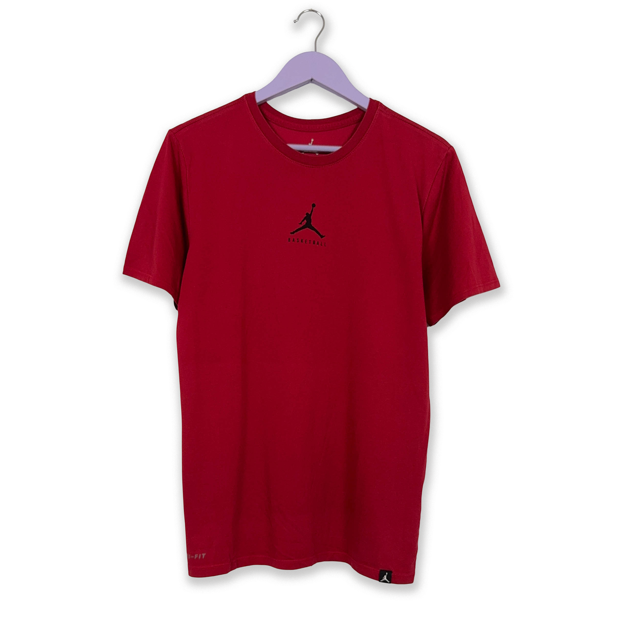 Jordan Red Crew Neck Dri-Fit T-Shirt - Men's Size M