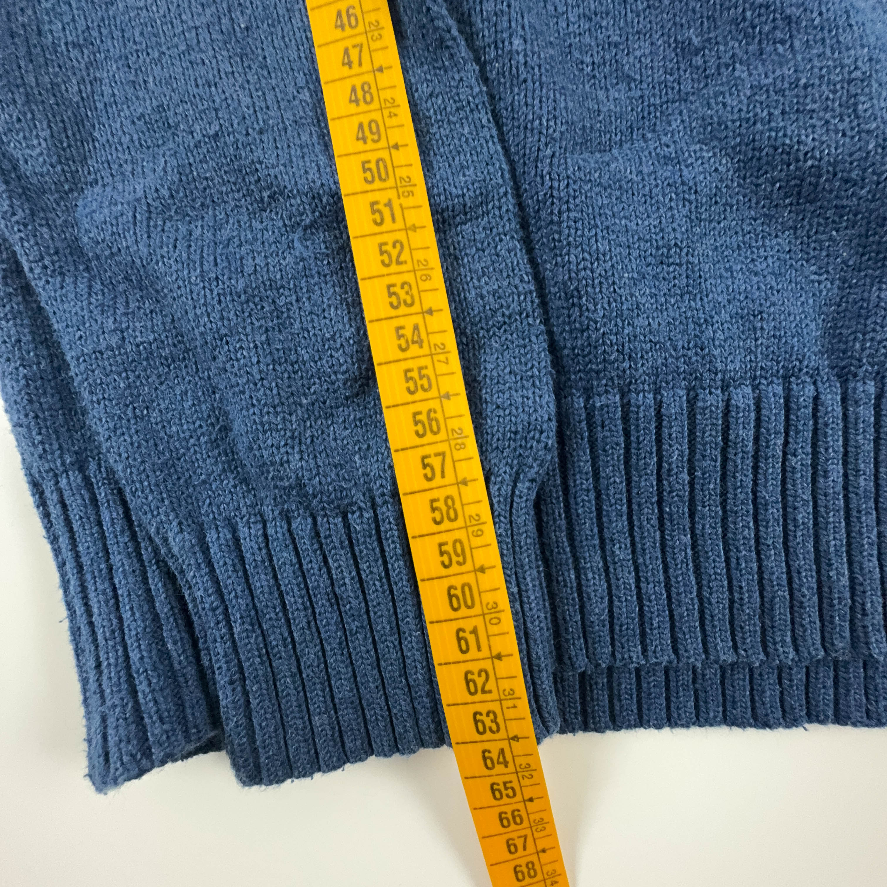 Ralph Lauren Blue Crewneck Sweater 100% Cotton - Size S Men