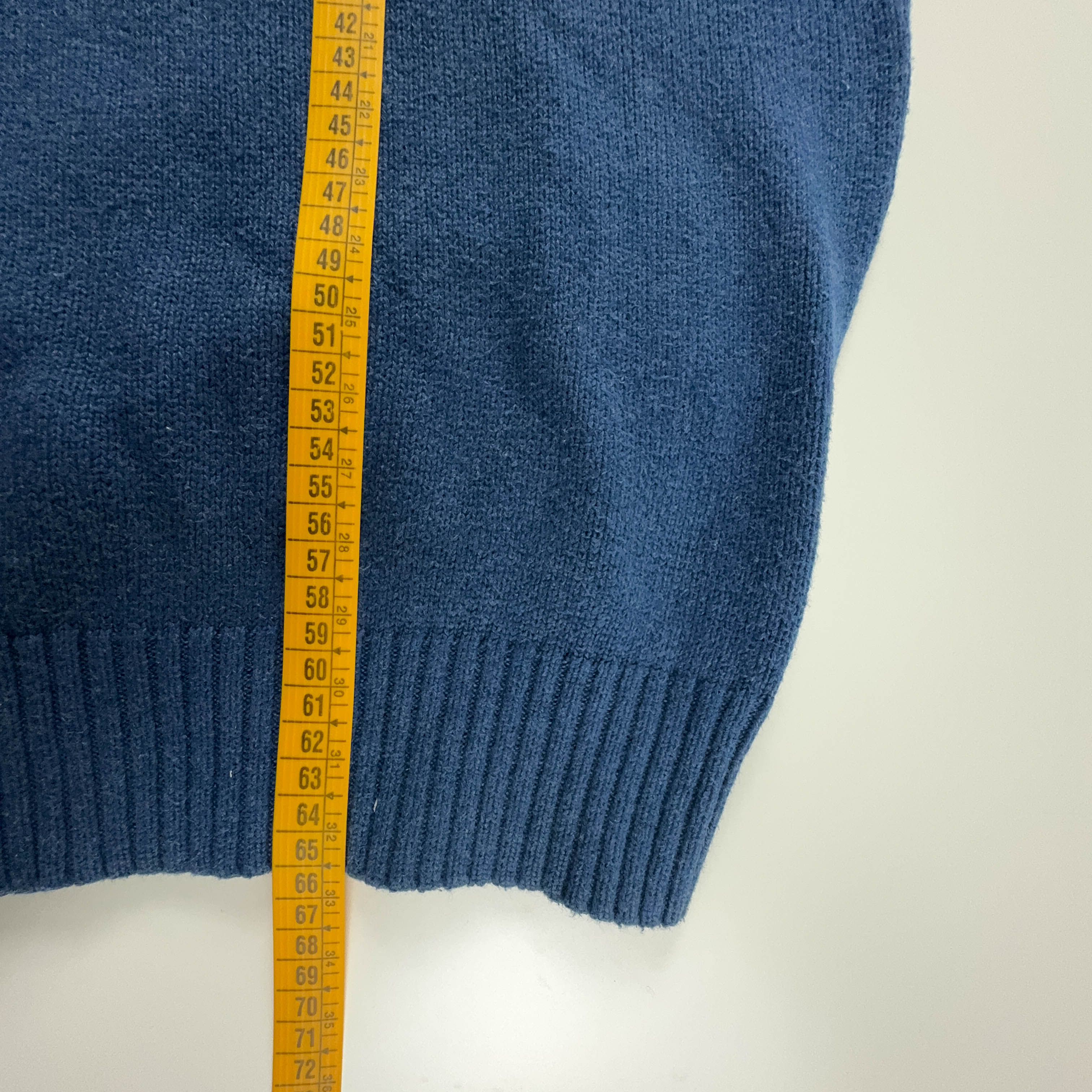 Ralph Lauren Blue Crewneck Sweater 100% Cotton - Size S Men