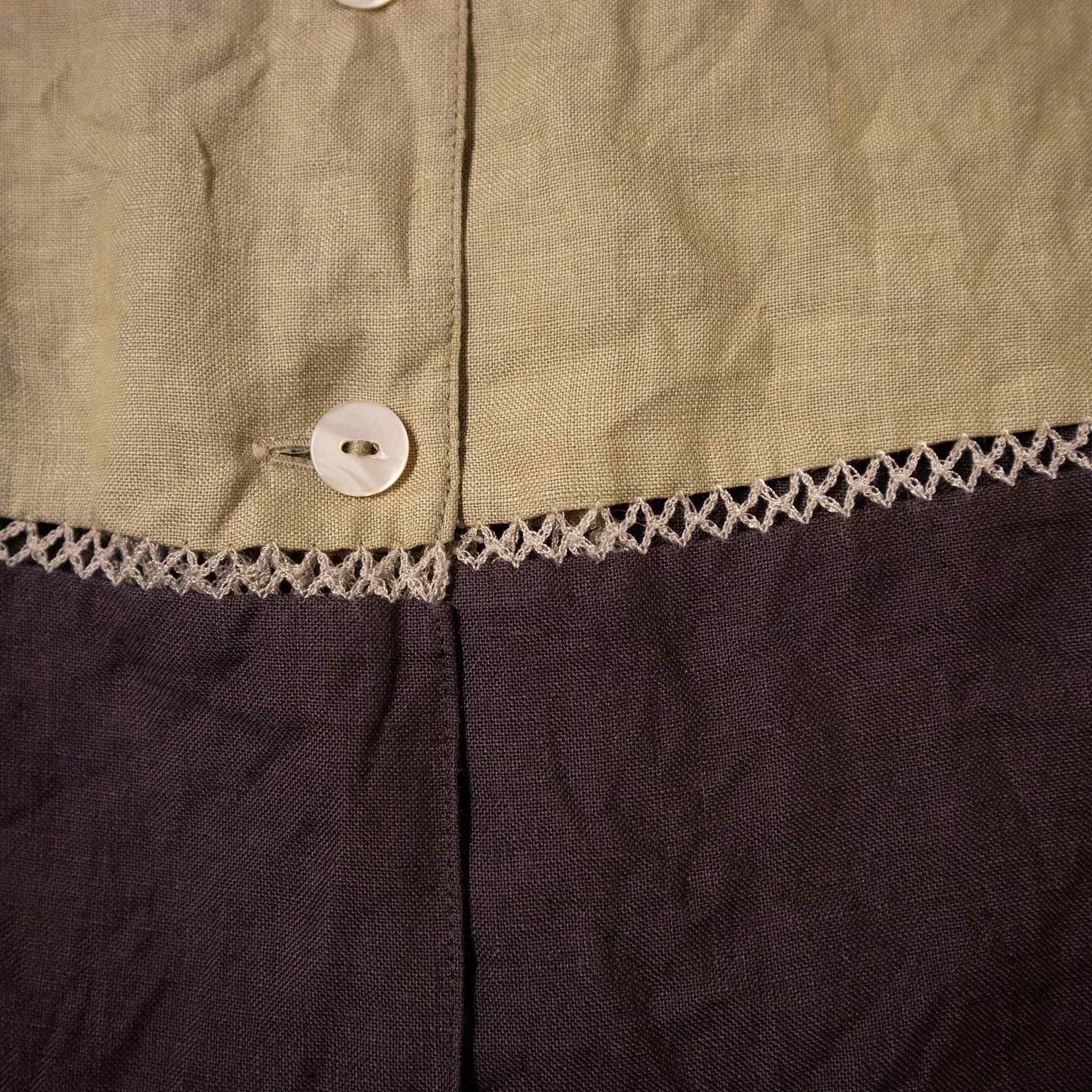 Vintage 100% linen shirt - Size M