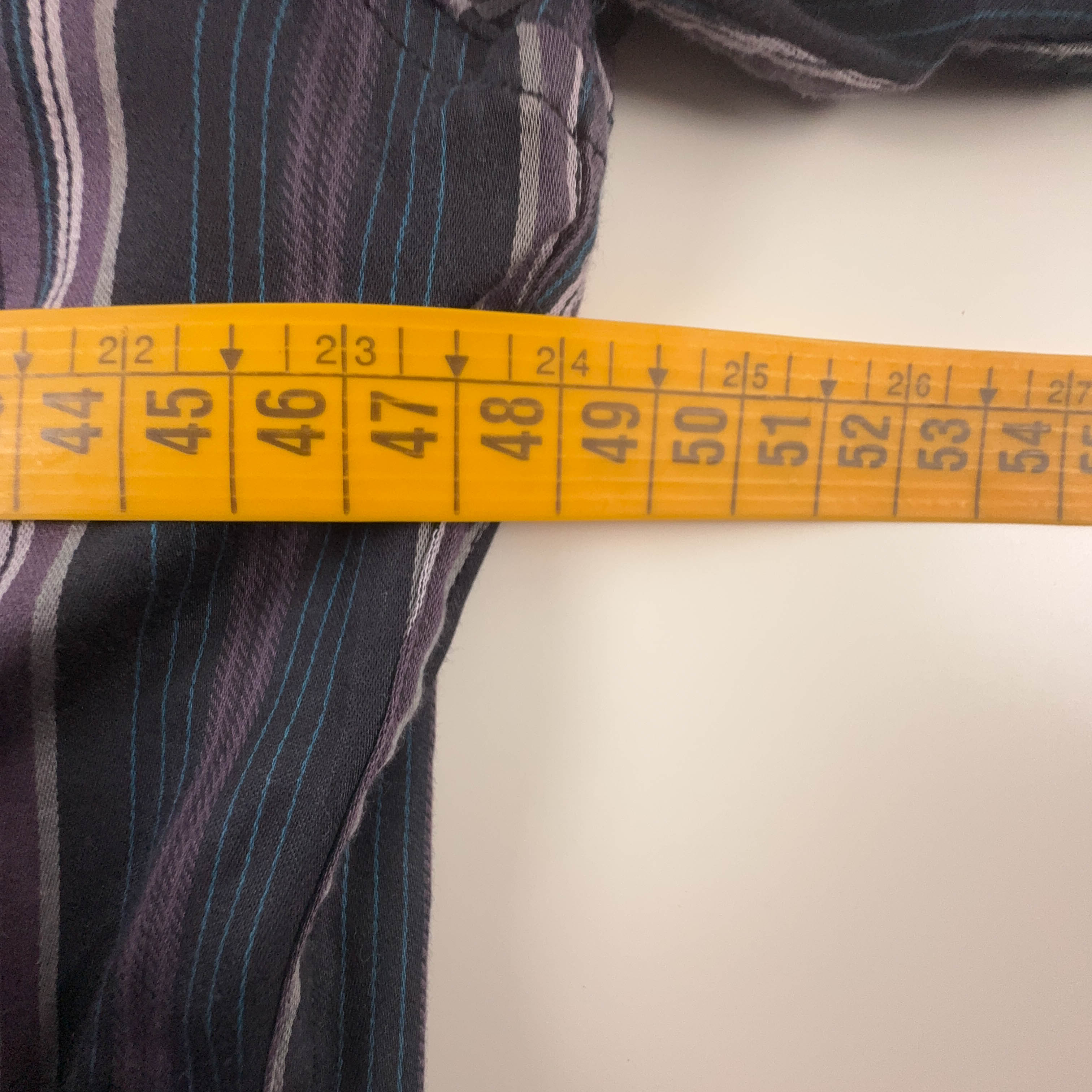 Camicia Dolce & Gabbana viola a righe 97% cotone - Taglia 48 uomo