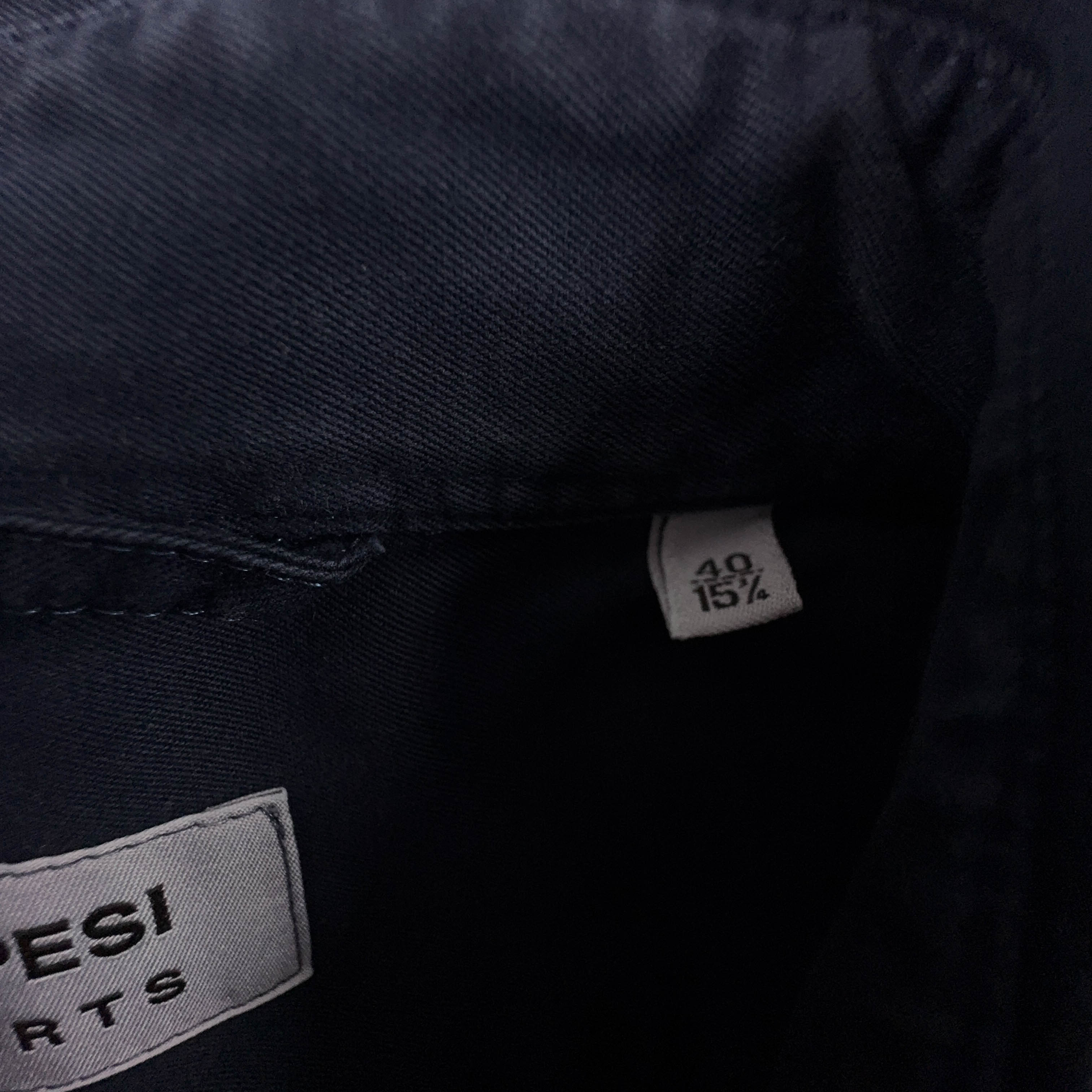 Camicia Aspesi blu scura a tinta unita in cotone - Taglia L 48 uomo