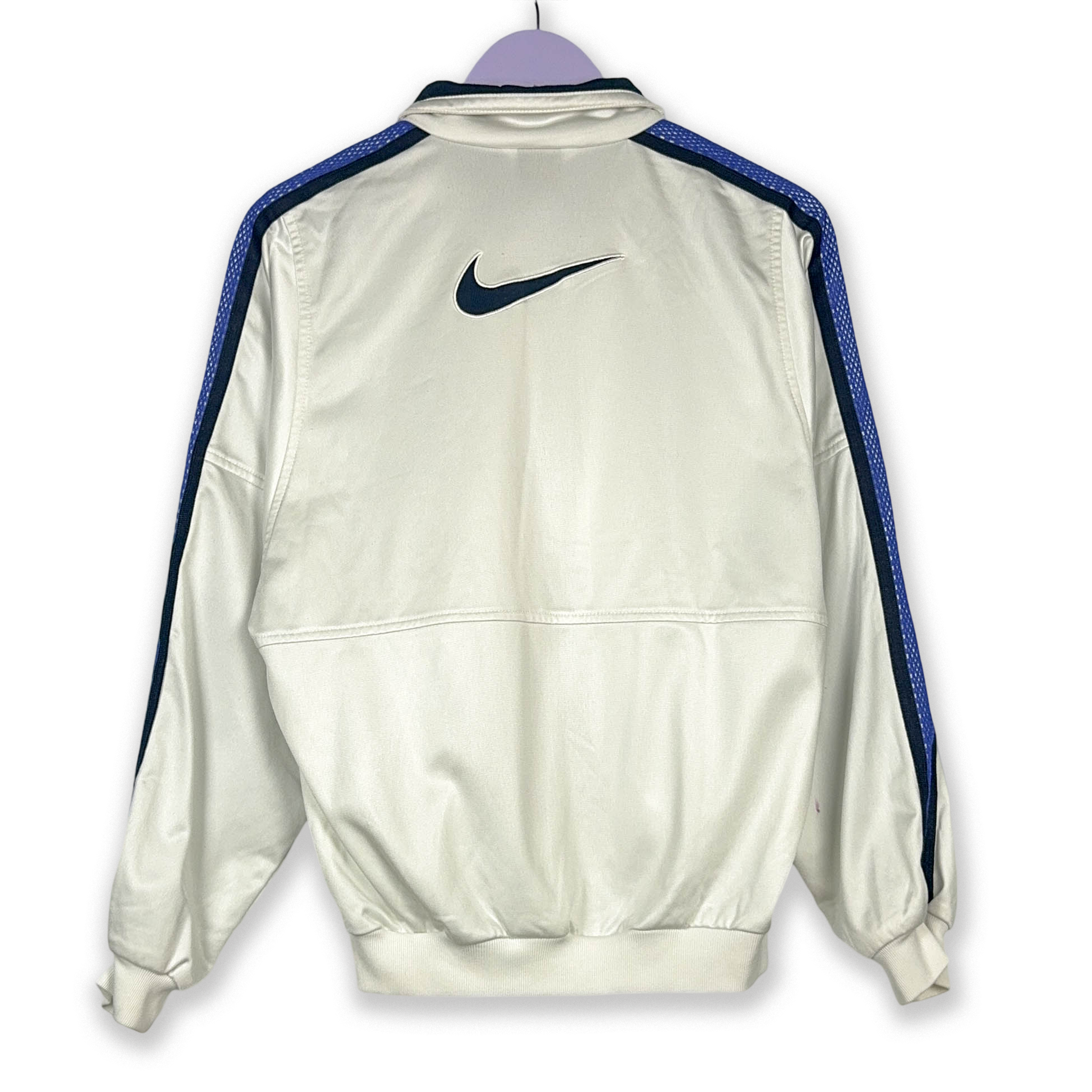 Nike Vintage 2000s White Zip Up Hoodie - Size XS