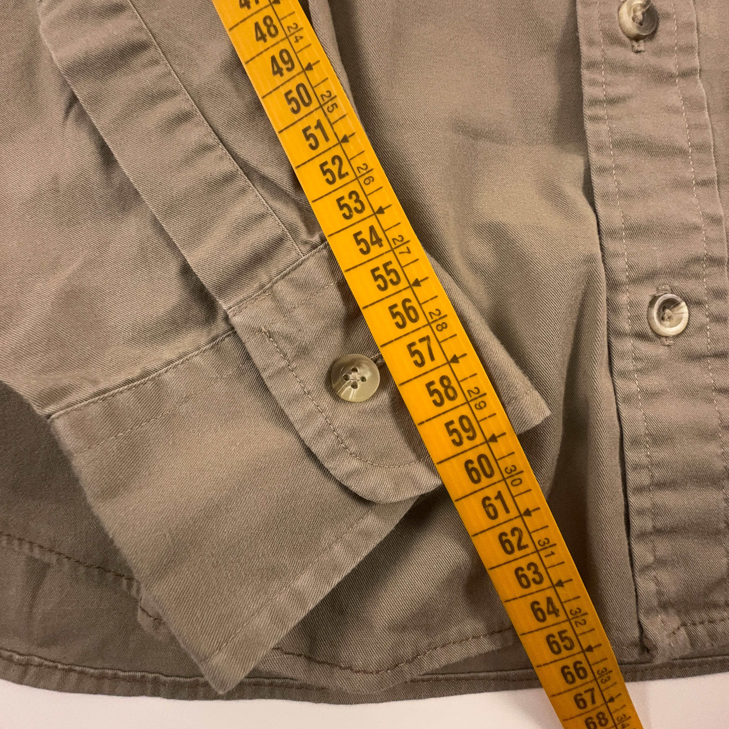 Camicia Timberland Vintage marrone a tinta unita in cotone - Taglia M uomo