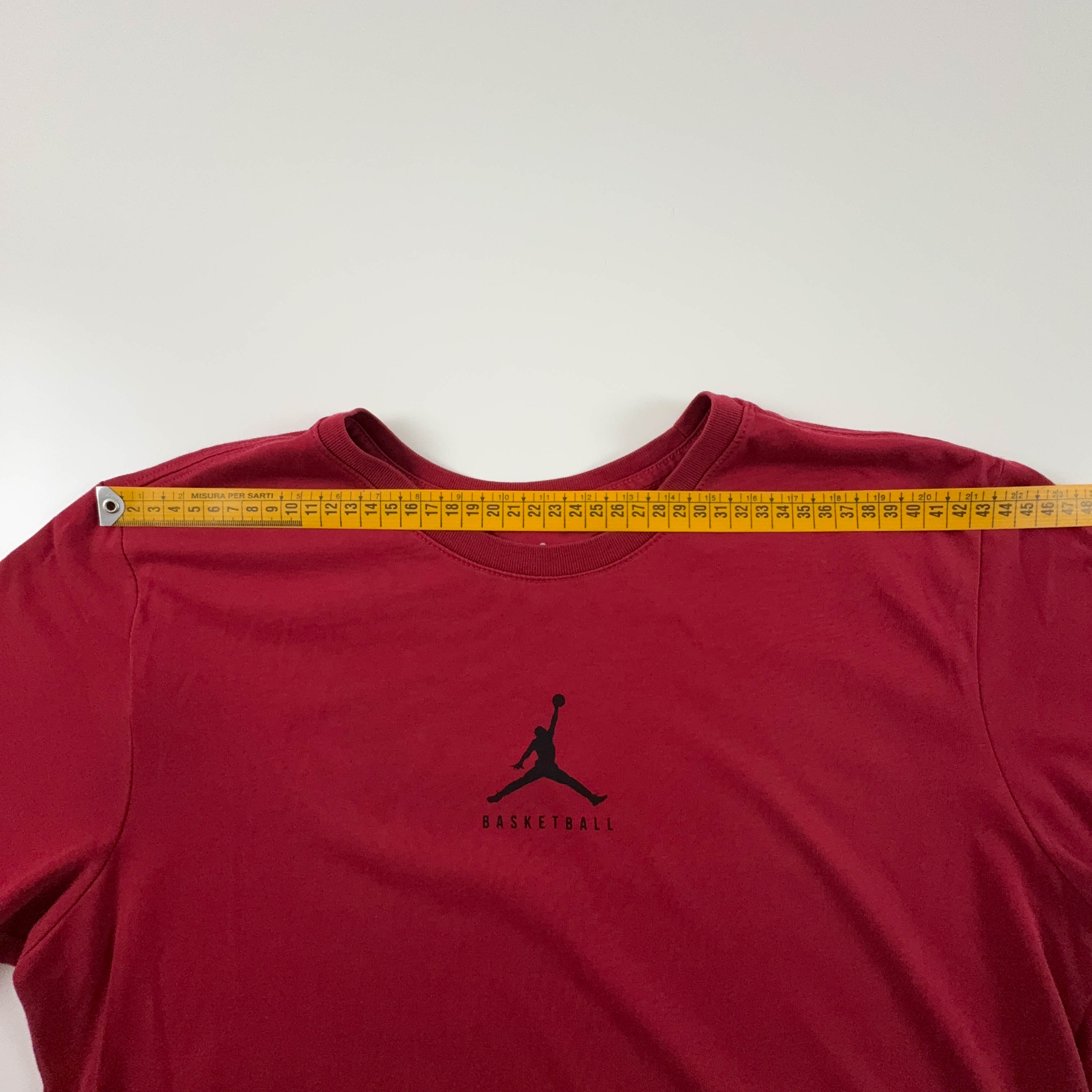 Jordan Red Crew Neck Dri-Fit T-Shirt - Men's Size M