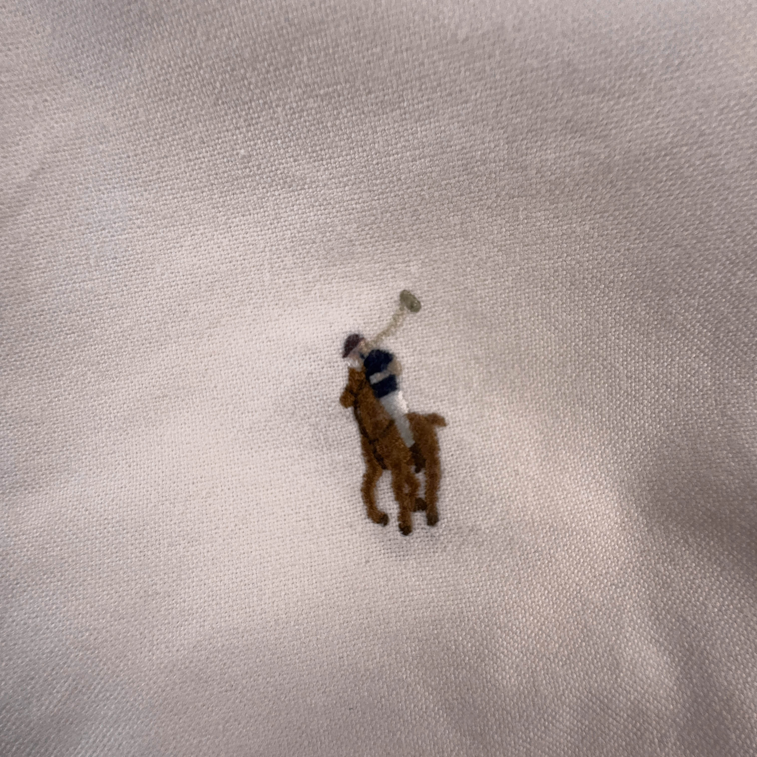 Camicia Ralph Lauren bianca a tinta unita in cotone logo ricamato - Taglia S/M uomo