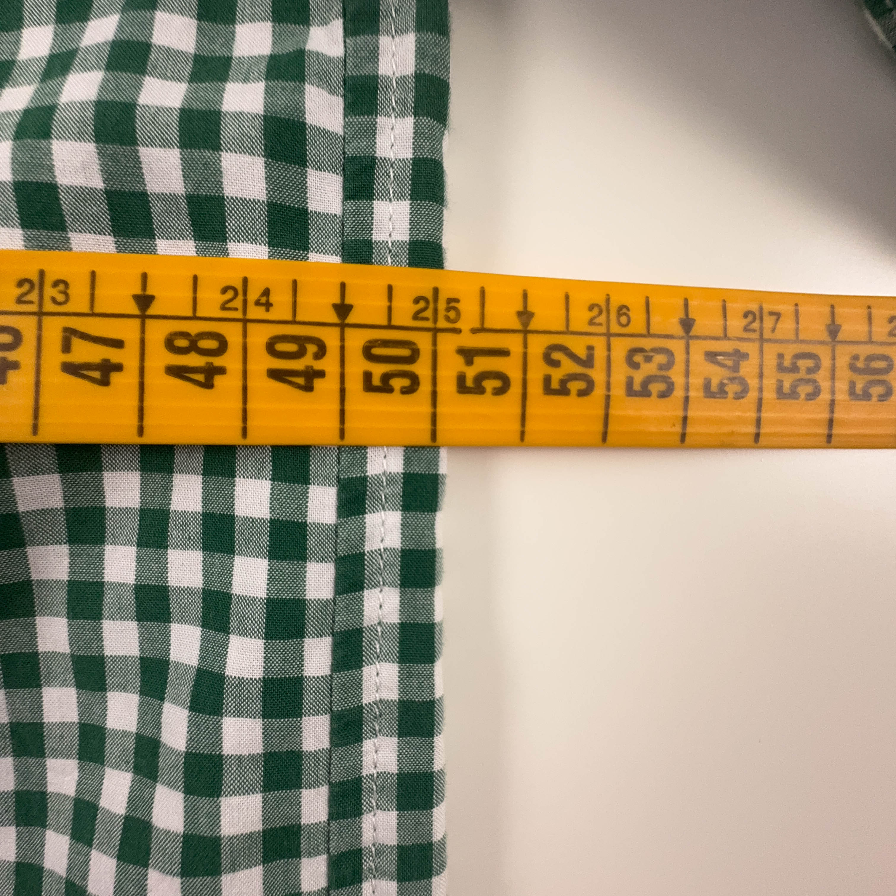 Camicia Ralph Lauren verde e bianca a quadri in cotone logo ricamato - Taglia S uomo