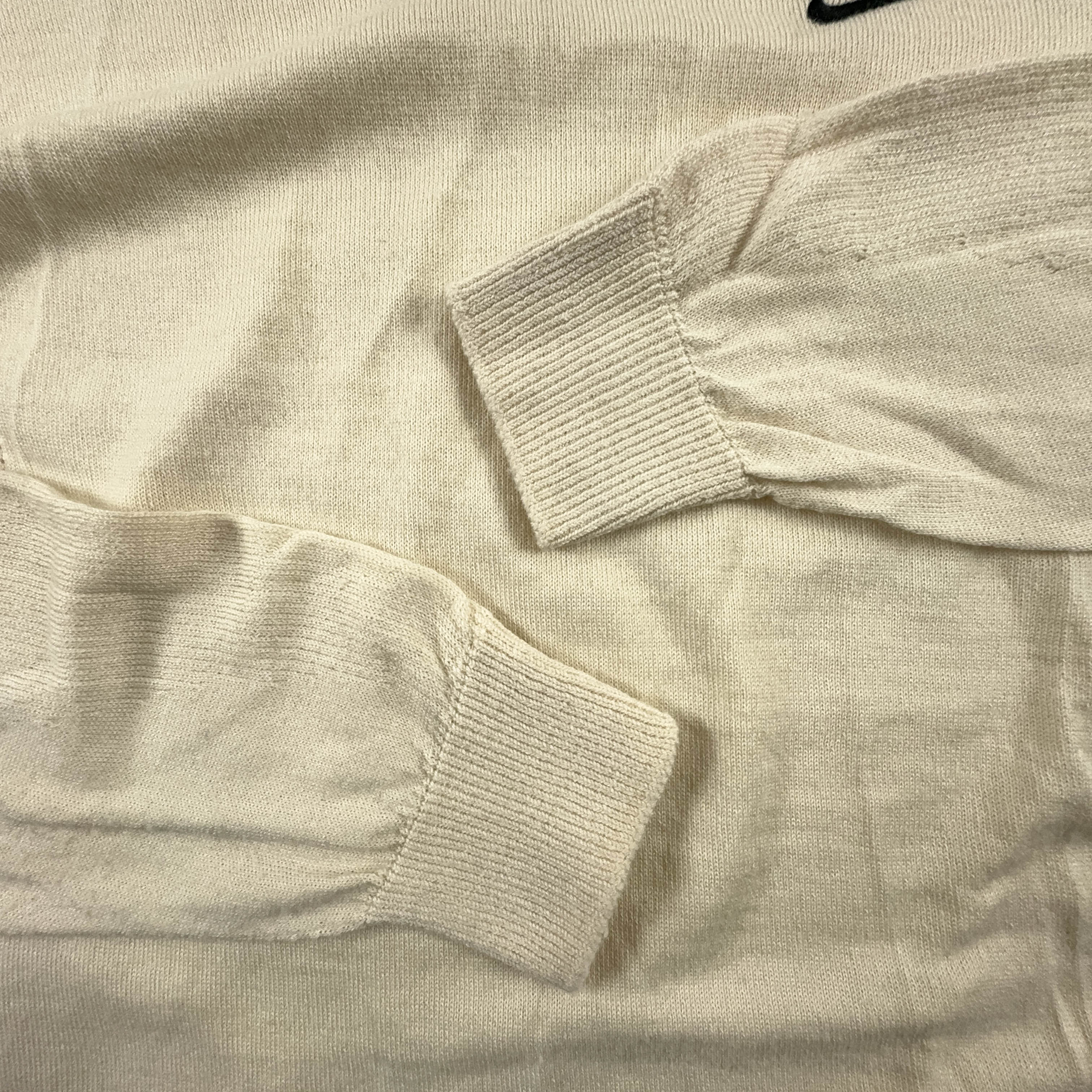 Nike Golf Vintage Lightweight V-Neck Sweater in Cream - Men's Size XL