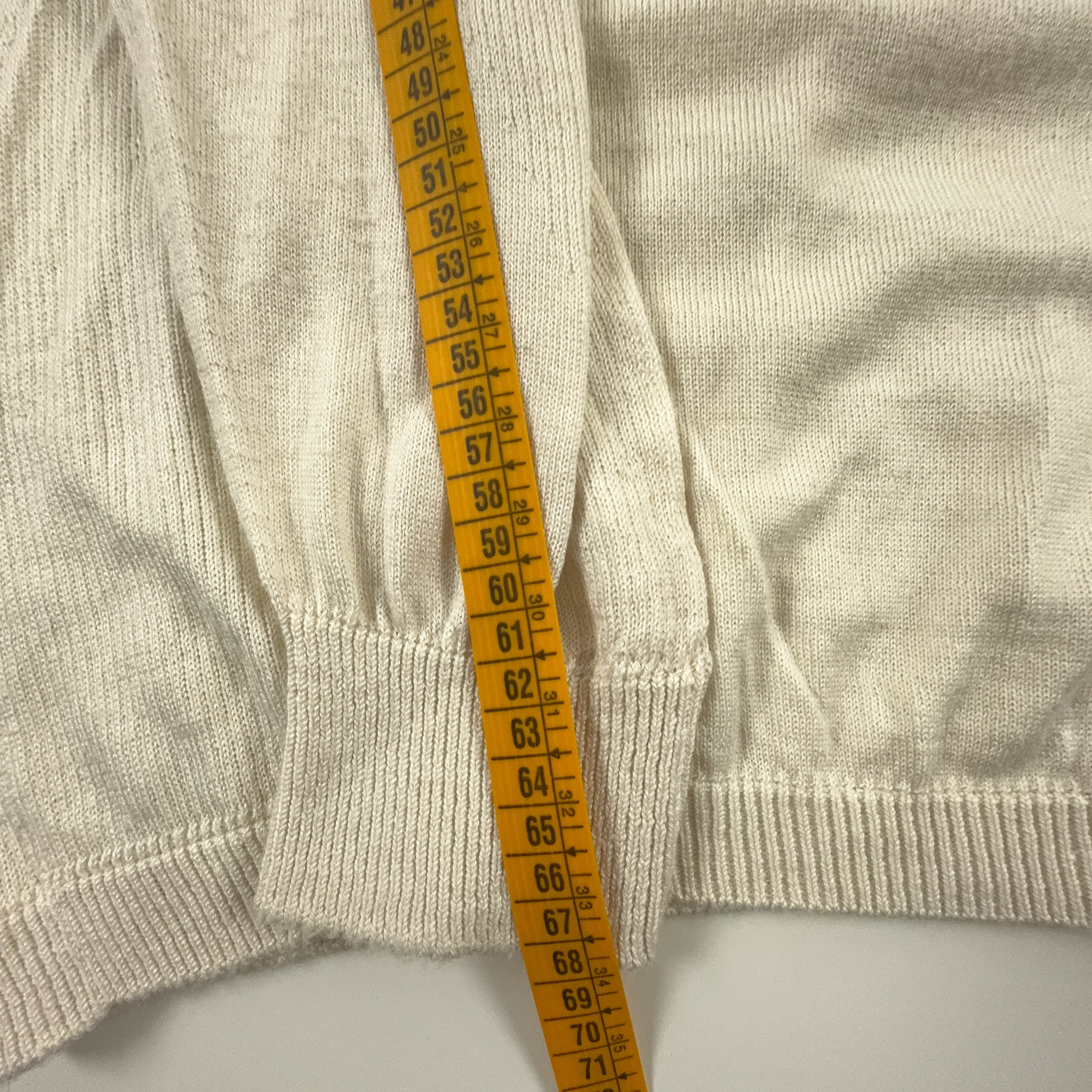 Nike Golf Vintage Lightweight V-Neck Sweater in Cream - Men's Size XL