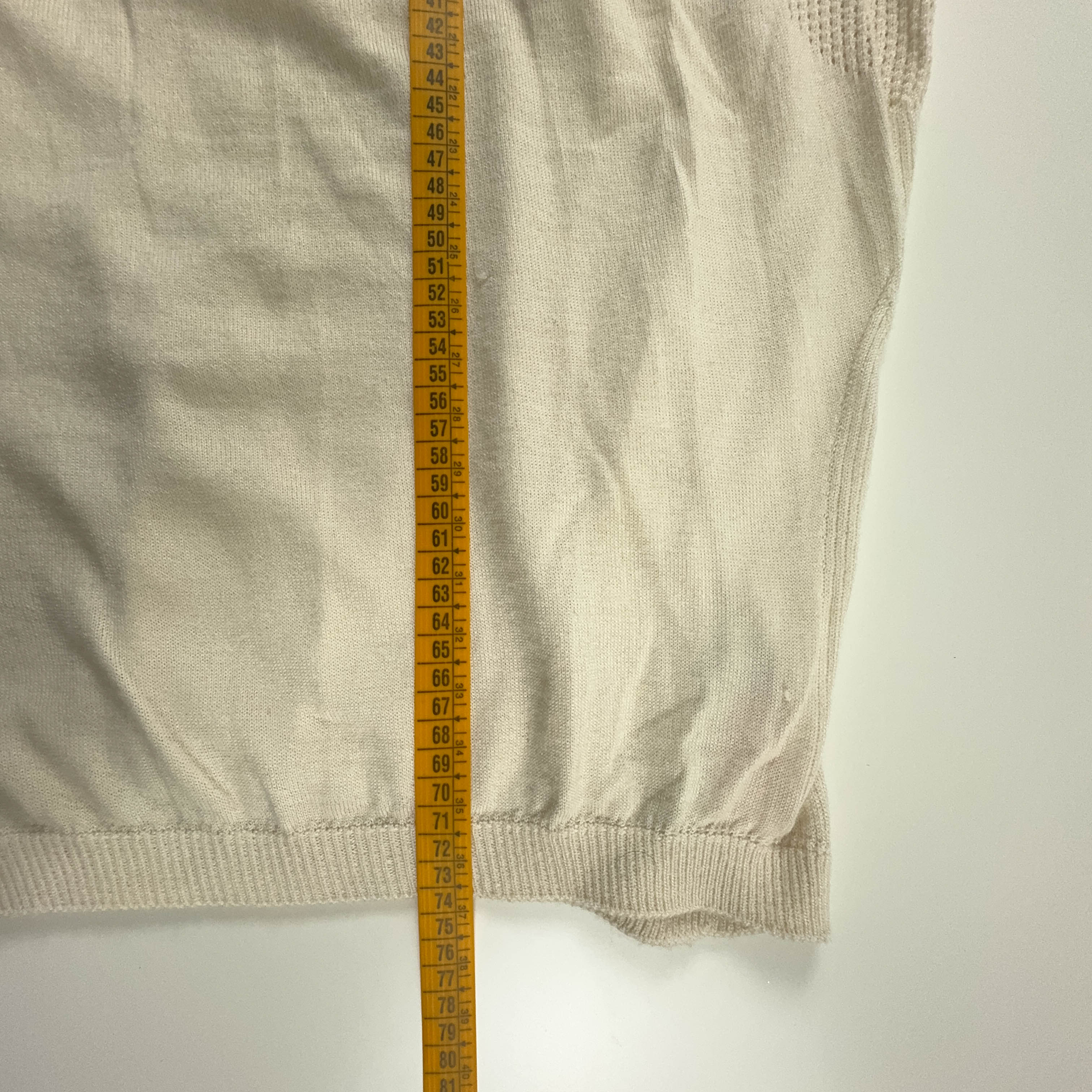 Nike Golf Vintage Lightweight V-Neck Sweater in Cream - Men's Size XL