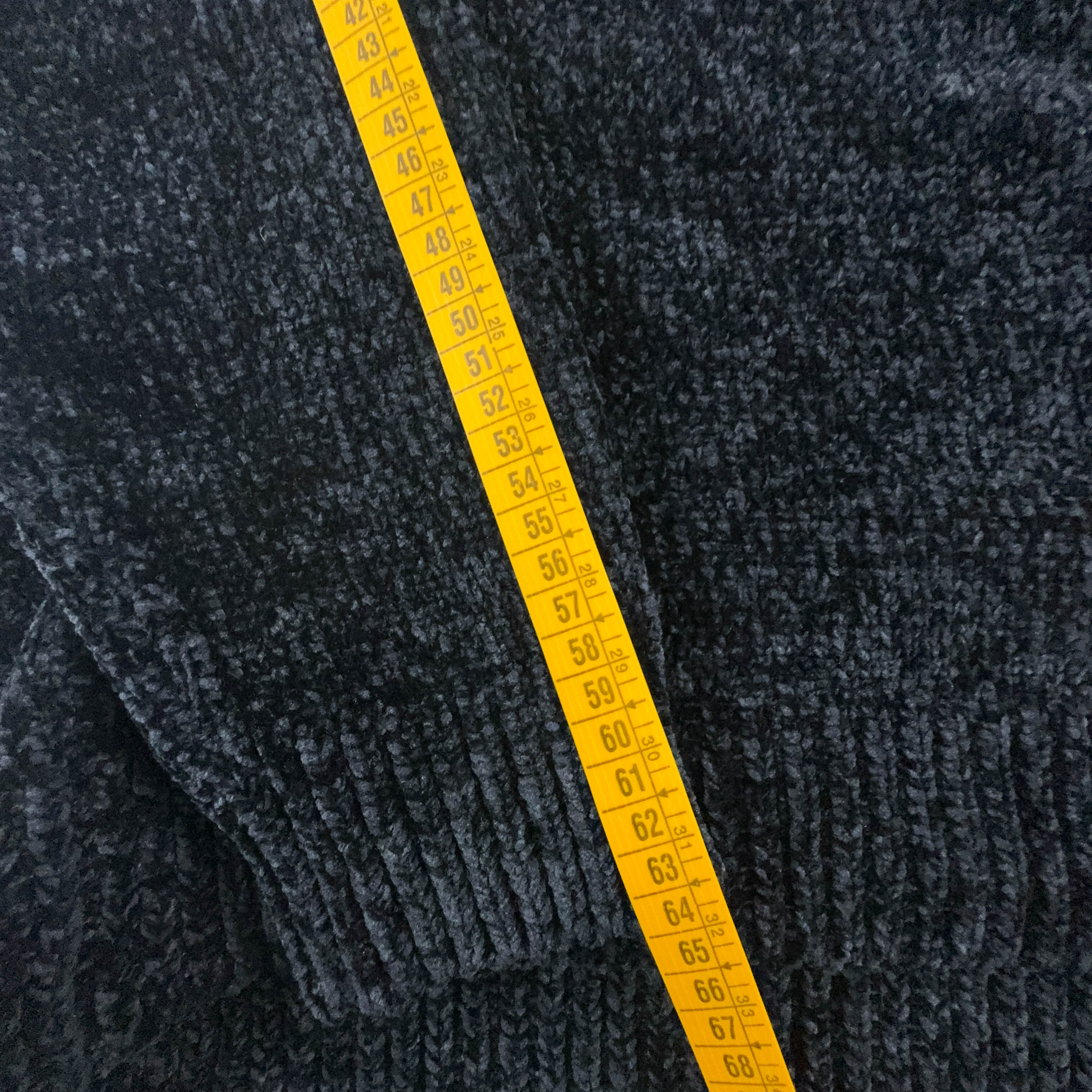 Emporio Armani Dark Blue & Beige Crew Neck Sweater - Size L/XL Men