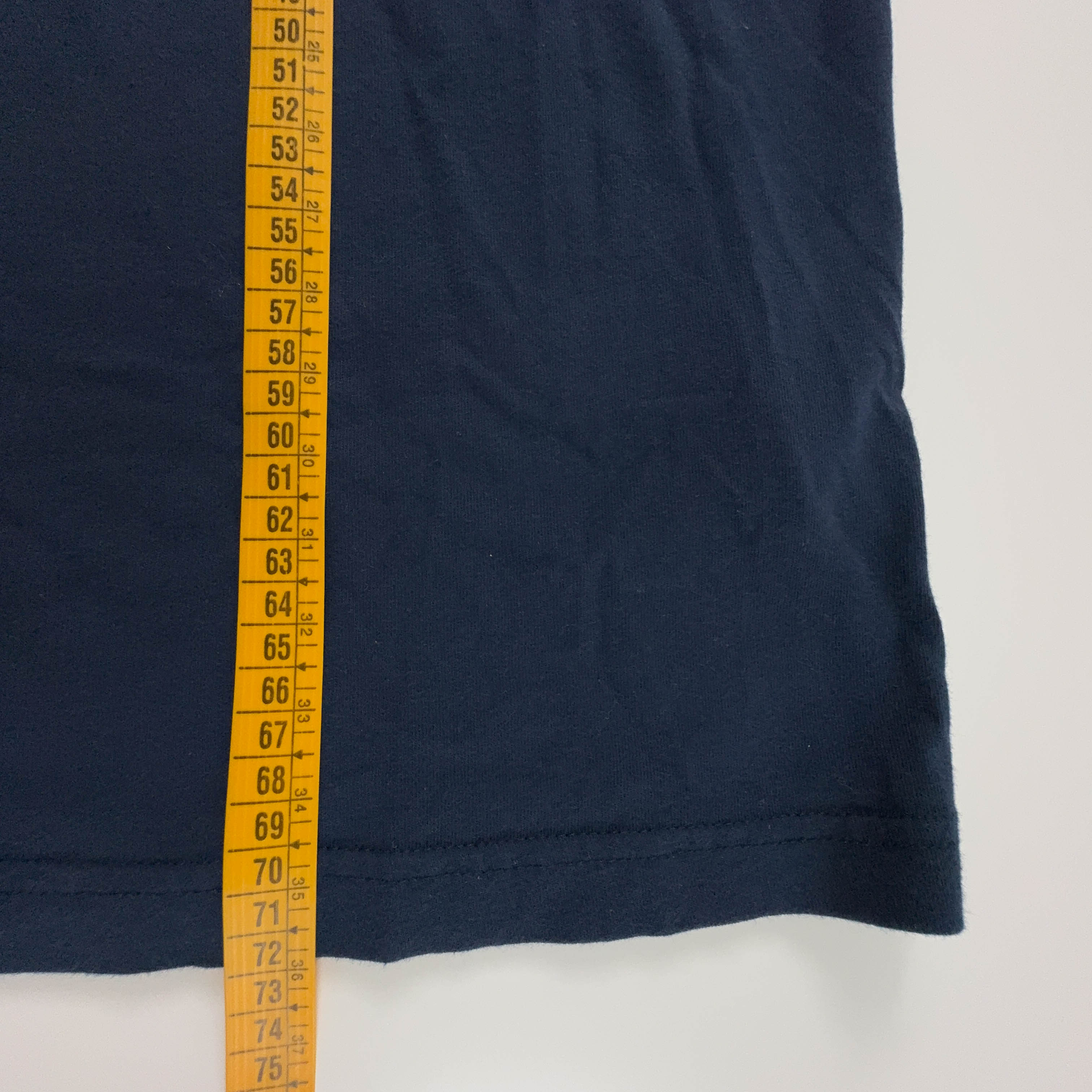 Nike Vintage Dark Blue T-Shirt with 00s Print - Men's Size Large