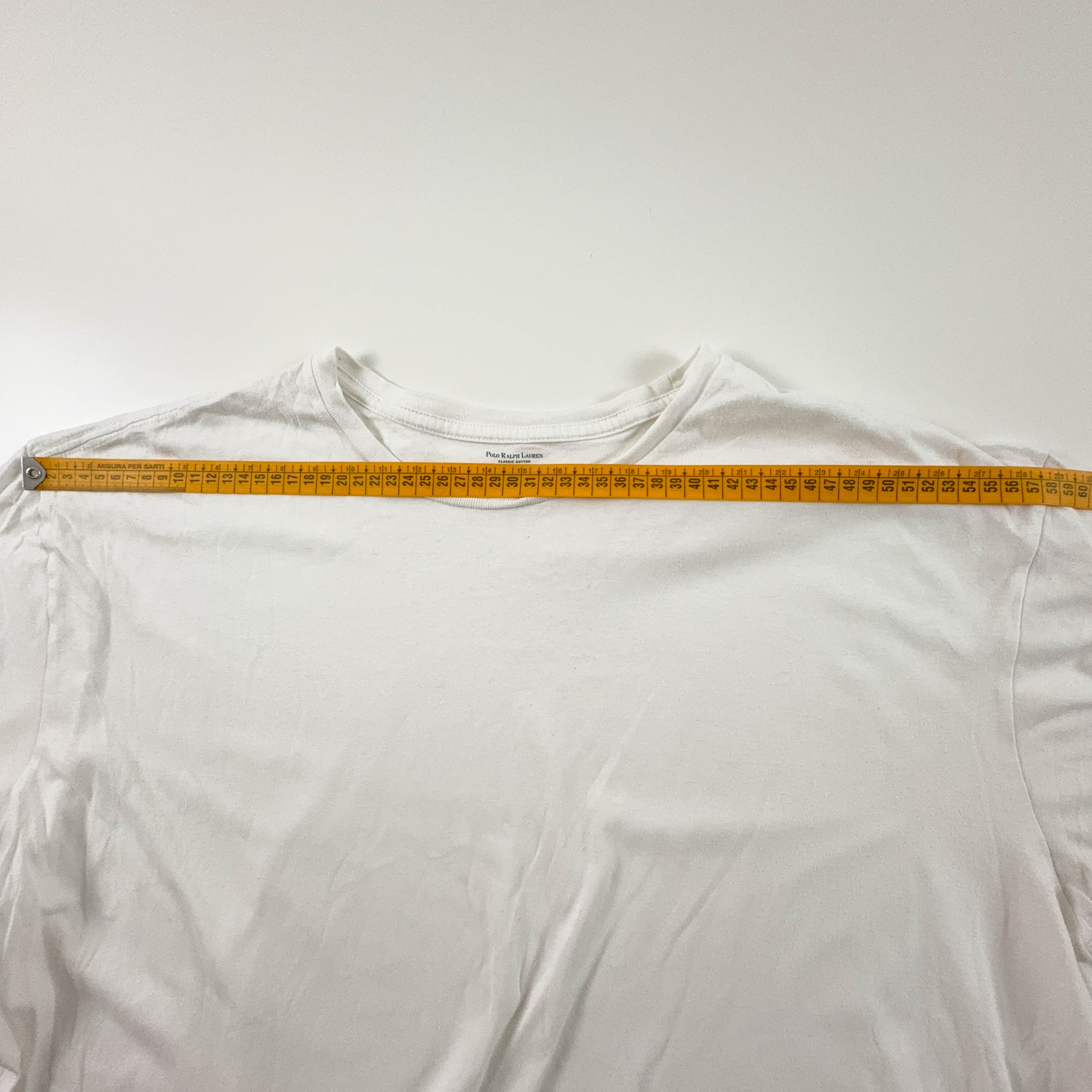 Ralph Lauren White Cotton Crew Neck T-Shirt - Size XL/XXL Men's