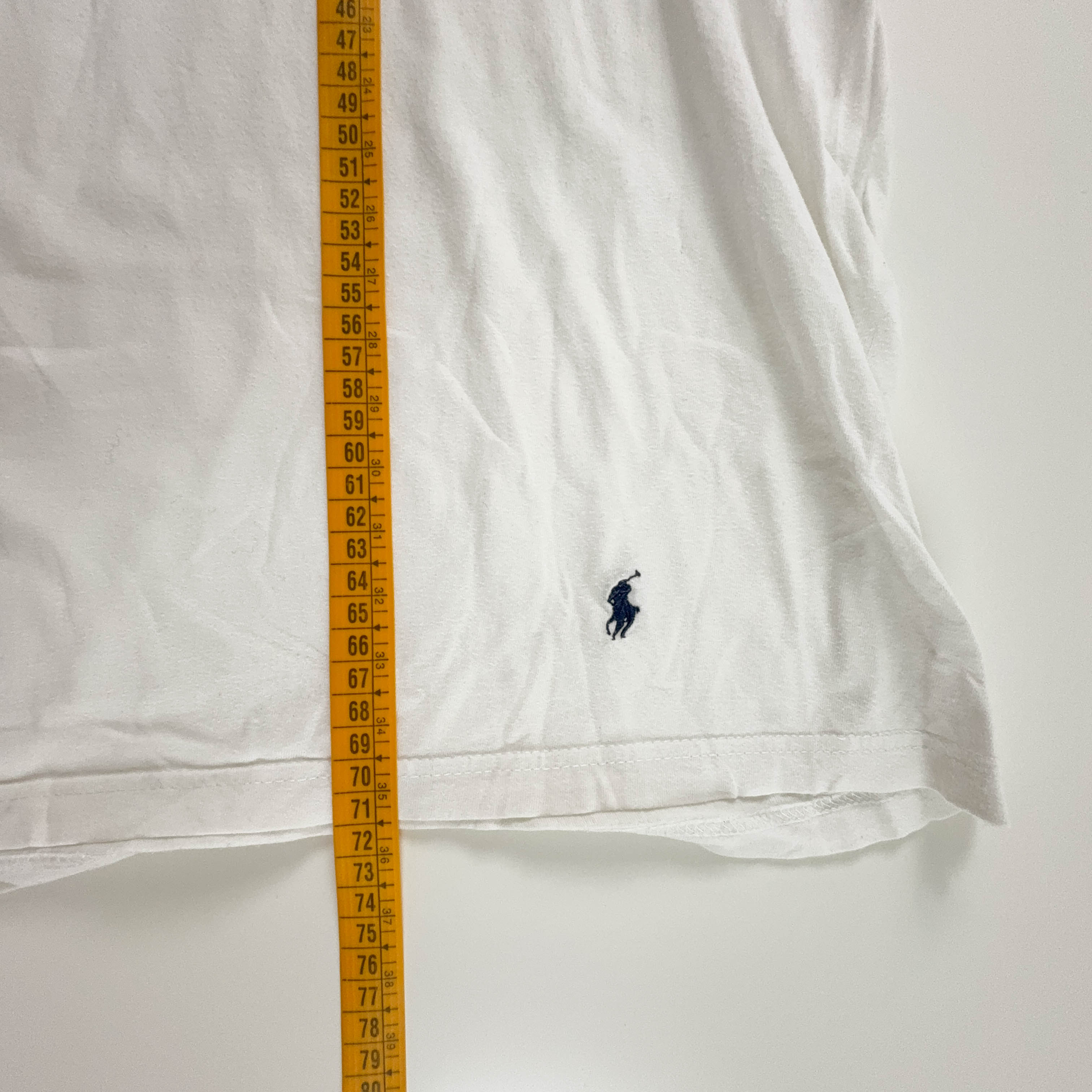 Ralph Lauren White Cotton Crew Neck T-Shirt - Size XL/XXL Men's